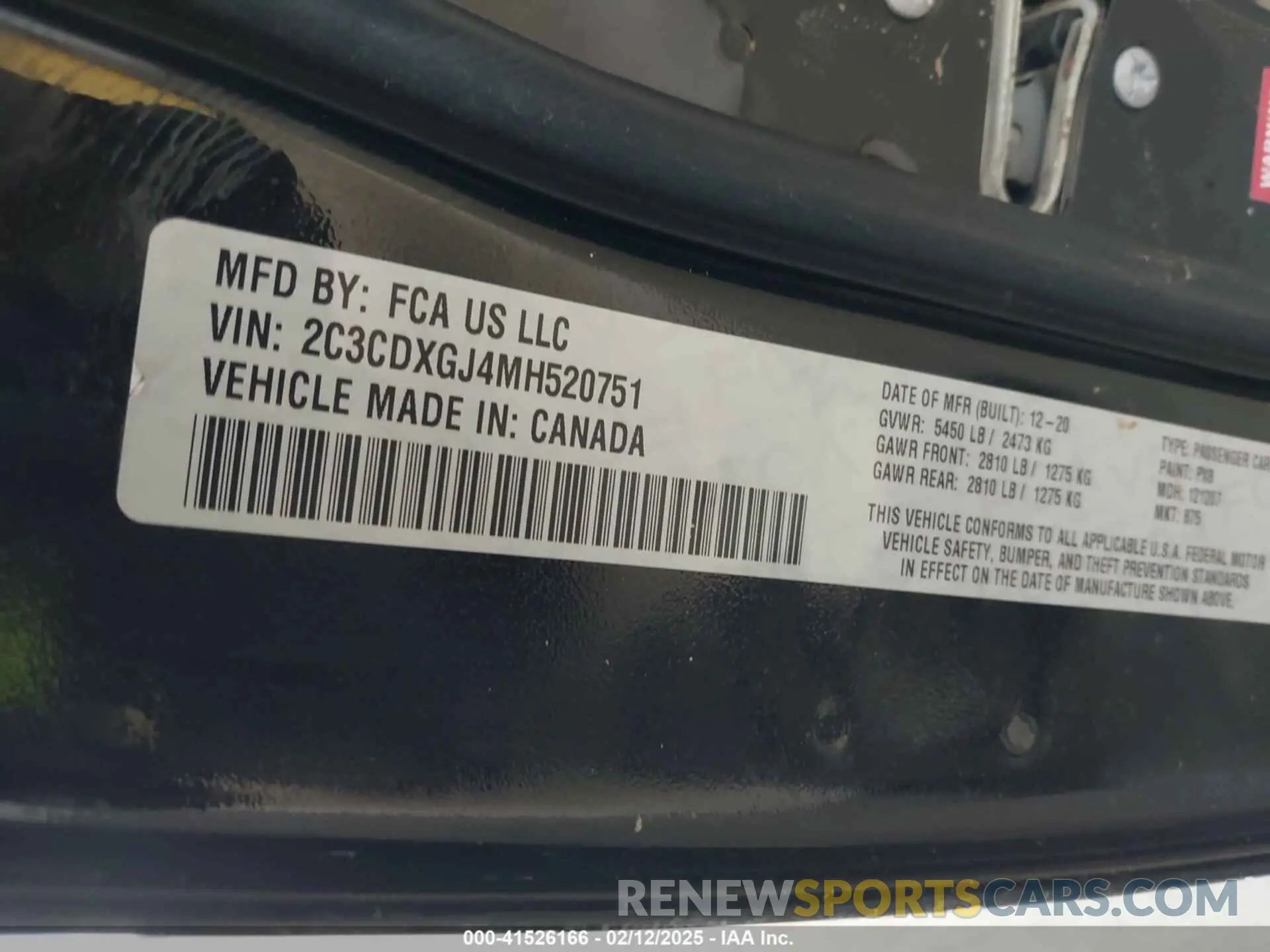 9 Фотография поврежденного автомобиля 2C3CDXGJ4MH520751 DODGE CHARGER 2021