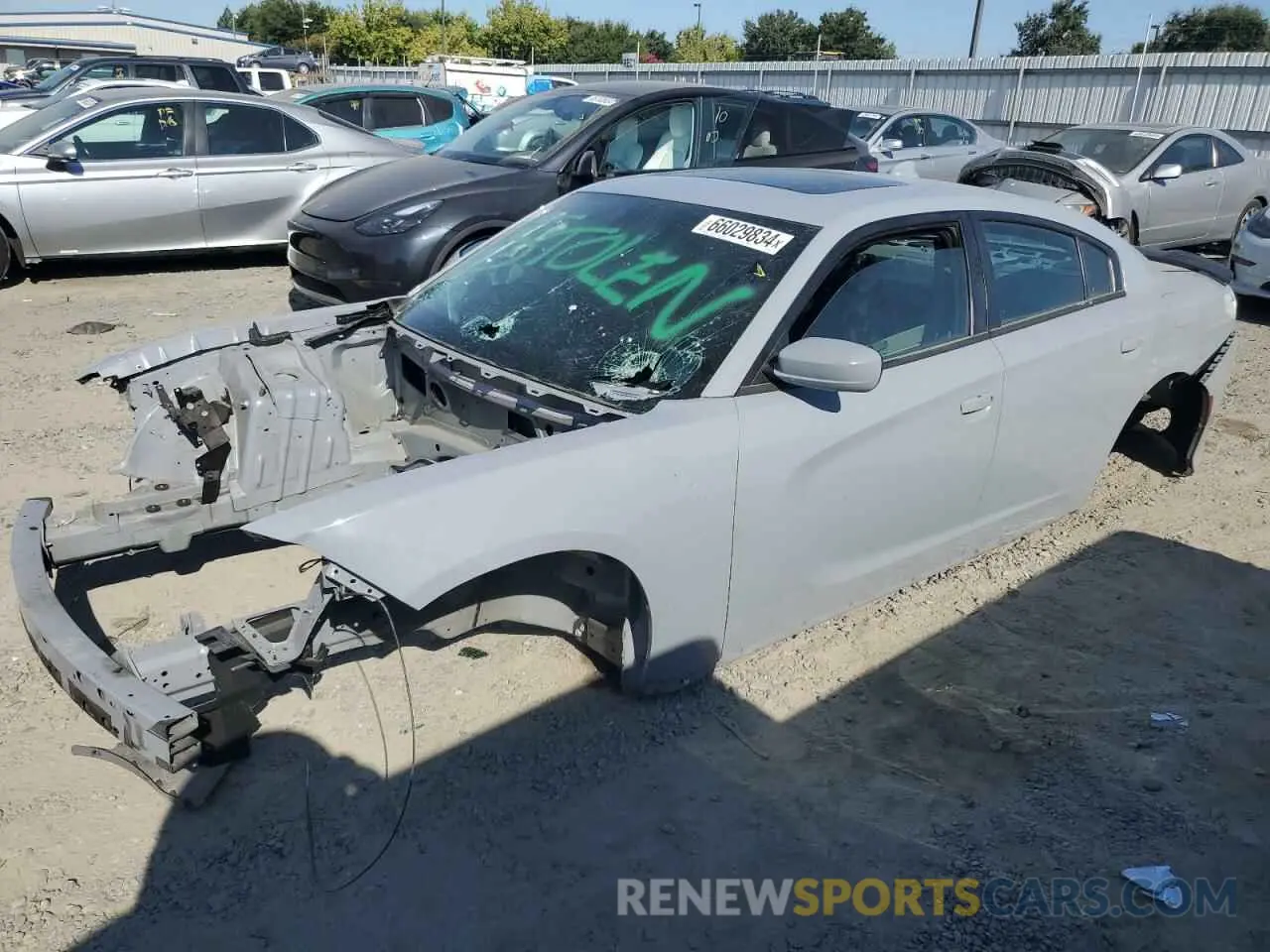 1 Photograph of a damaged car 2C3CDXGJ4MH565169 DODGE CHARGER 2021