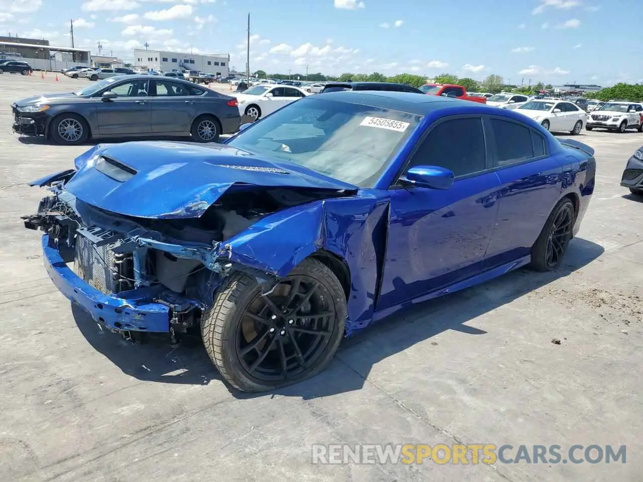 1 Photograph of a damaged car 2C3CDXGJ4MH570369 DODGE CHARGER 2021