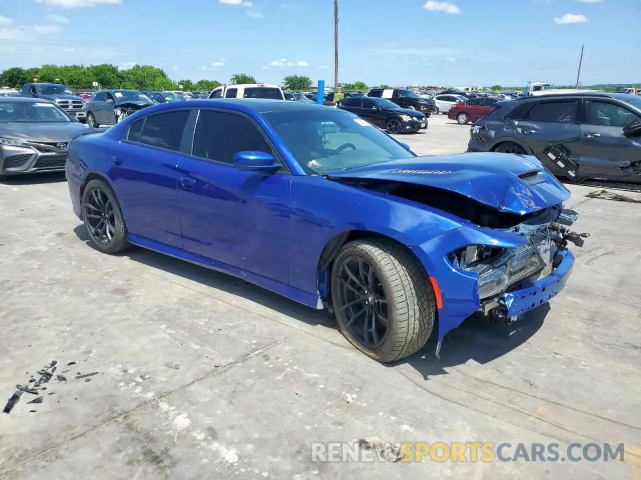 4 Photograph of a damaged car 2C3CDXGJ4MH570369 DODGE CHARGER 2021