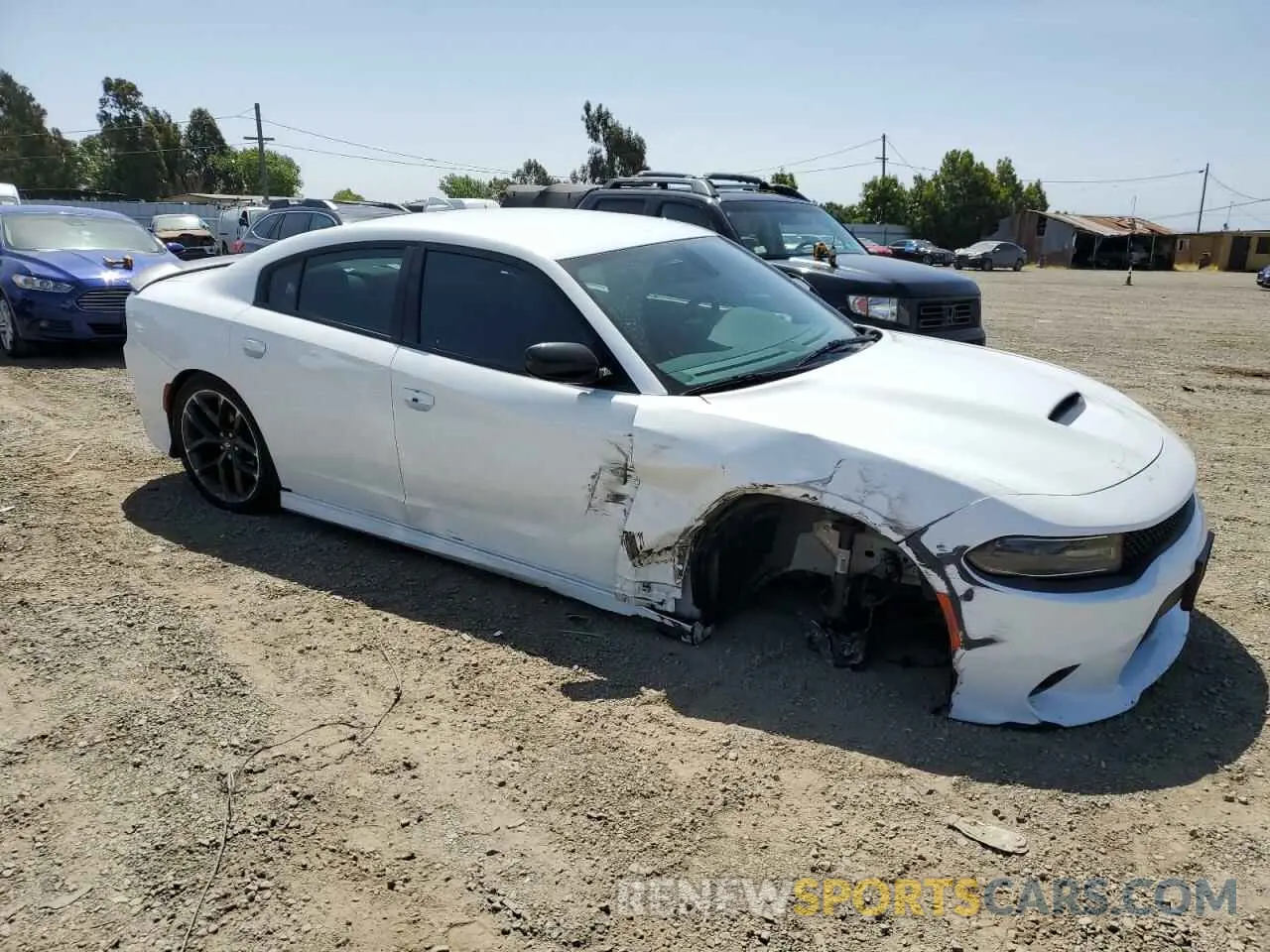 4 Photograph of a damaged car 2C3CDXHG2MH574326 DODGE CHARGER 2021