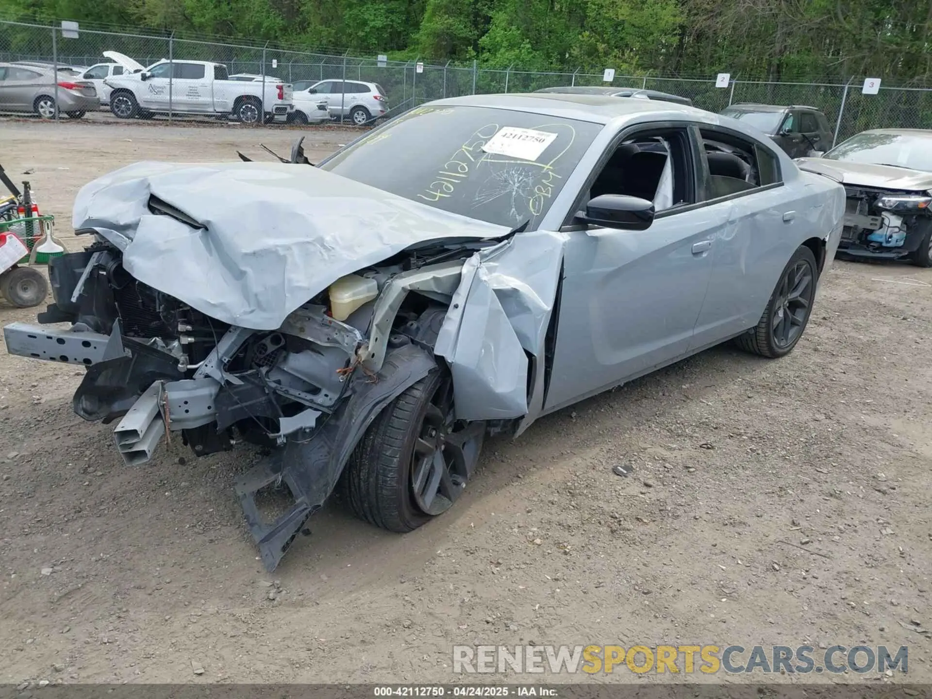 2 Photograph of a damaged car 2C3CDXHG3MH613098 DODGE CHARGER 2021