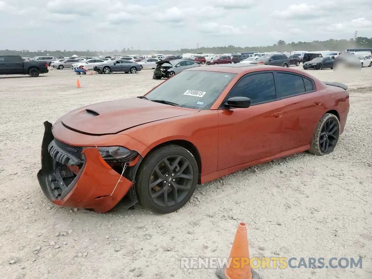 1 Photograph of a damaged car 2C3CDXHG3MH655898 DODGE CHARGER 2021