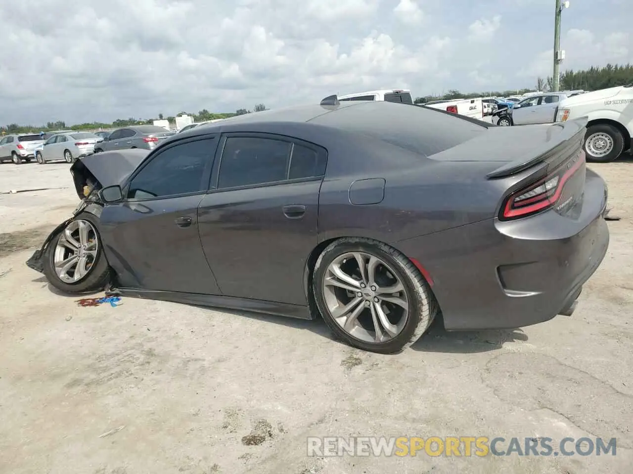2 Photograph of a damaged car 2C3CDXHG3MH669199 DODGE CHARGER 2021