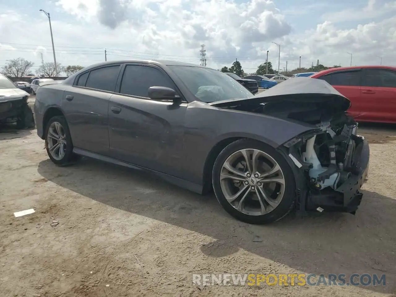 4 Photograph of a damaged car 2C3CDXHG3MH669199 DODGE CHARGER 2021