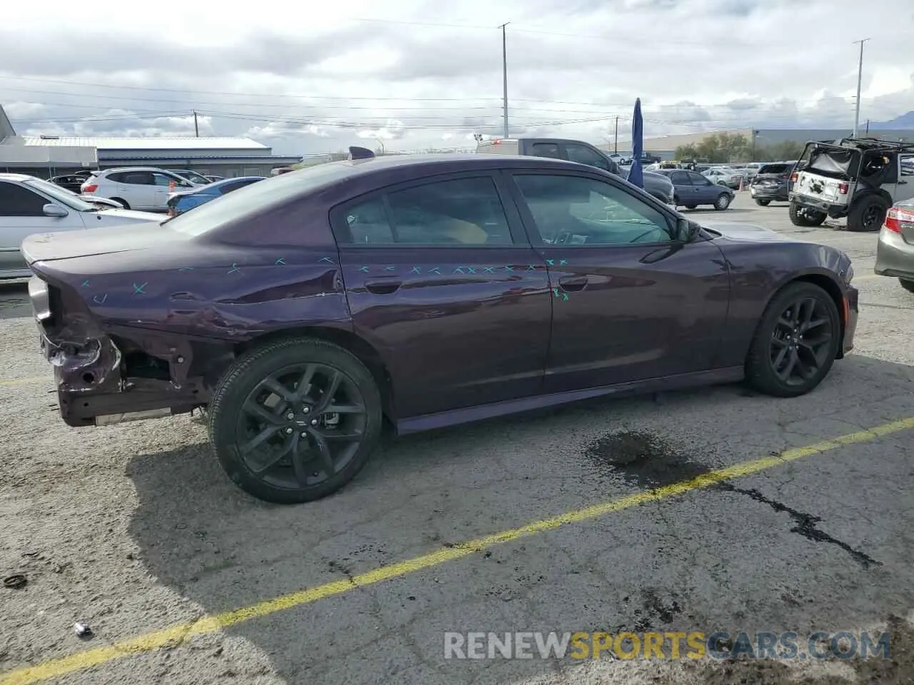 3 Фотография поврежденного автомобиля 2C3CDXHG5MH666630 DODGE CHARGER 2021