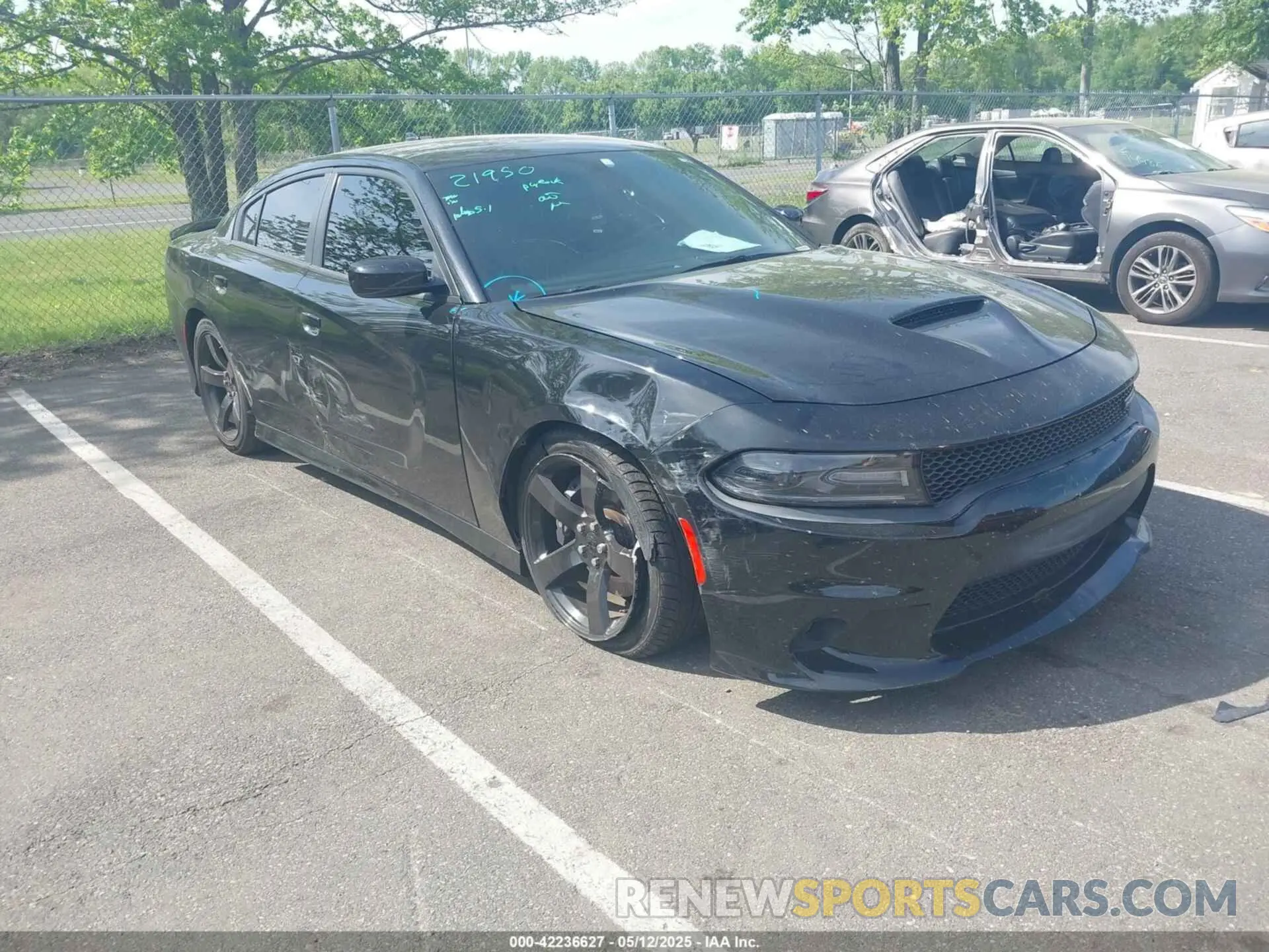1 Photograph of a damaged car 2C3CDXHG6MH656396 DODGE CHARGER 2021