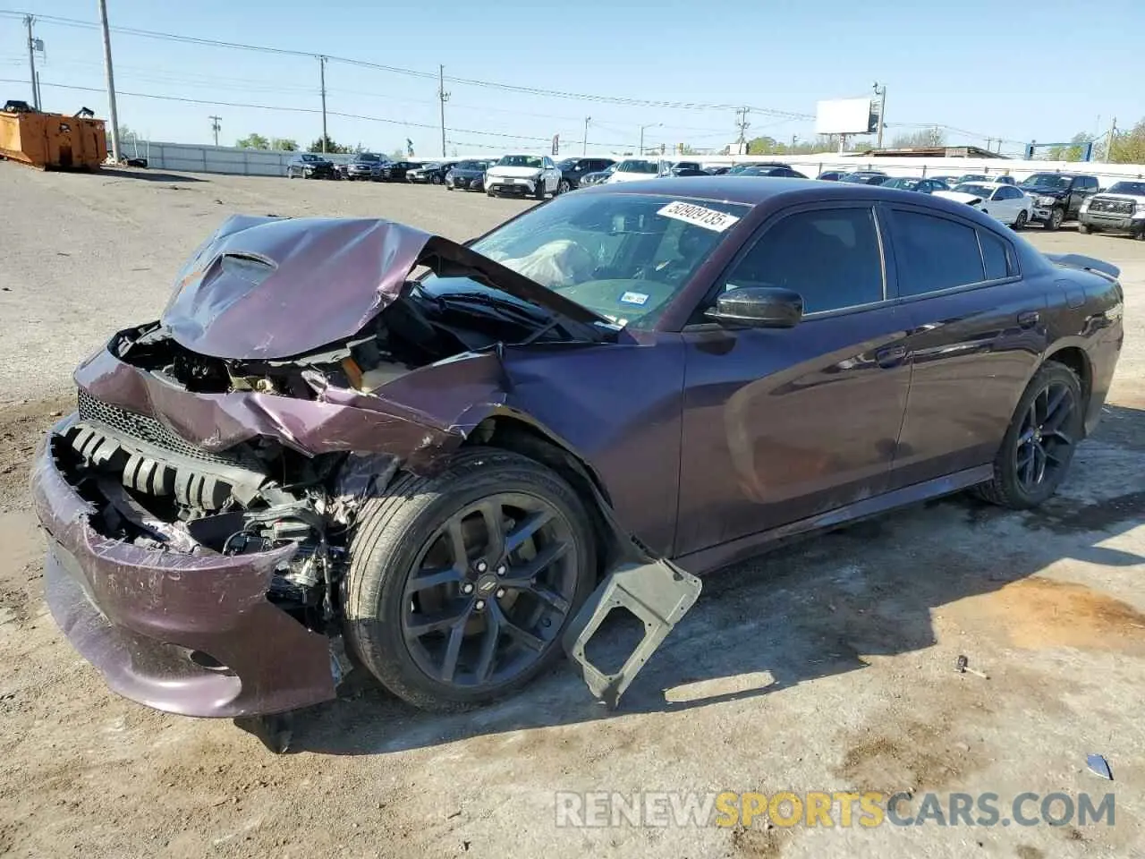 1 Photograph of a damaged car 2C3CDXHG9MH569611 DODGE CHARGER 2021