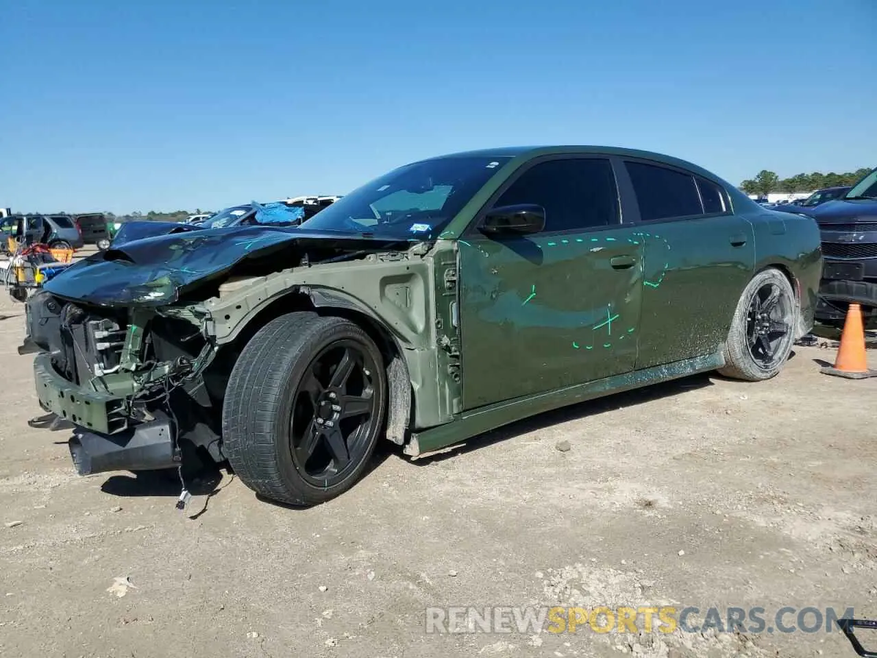1 Фотография поврежденного автомобиля 2C3CDXHG9MH612232 DODGE CHARGER 2021