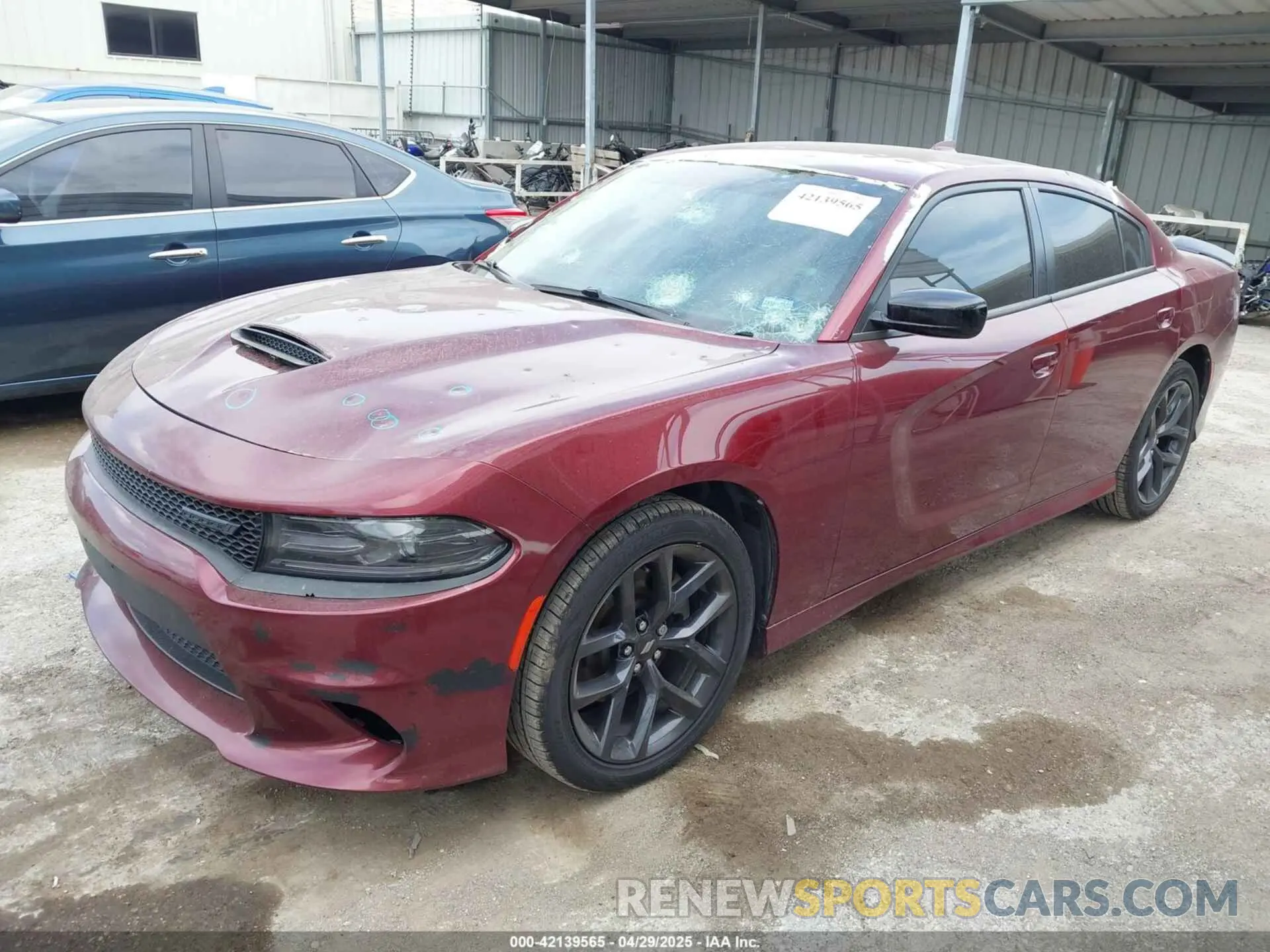 2 Photograph of a damaged car 2C3CDXHG9MH639950 DODGE CHARGER 2021