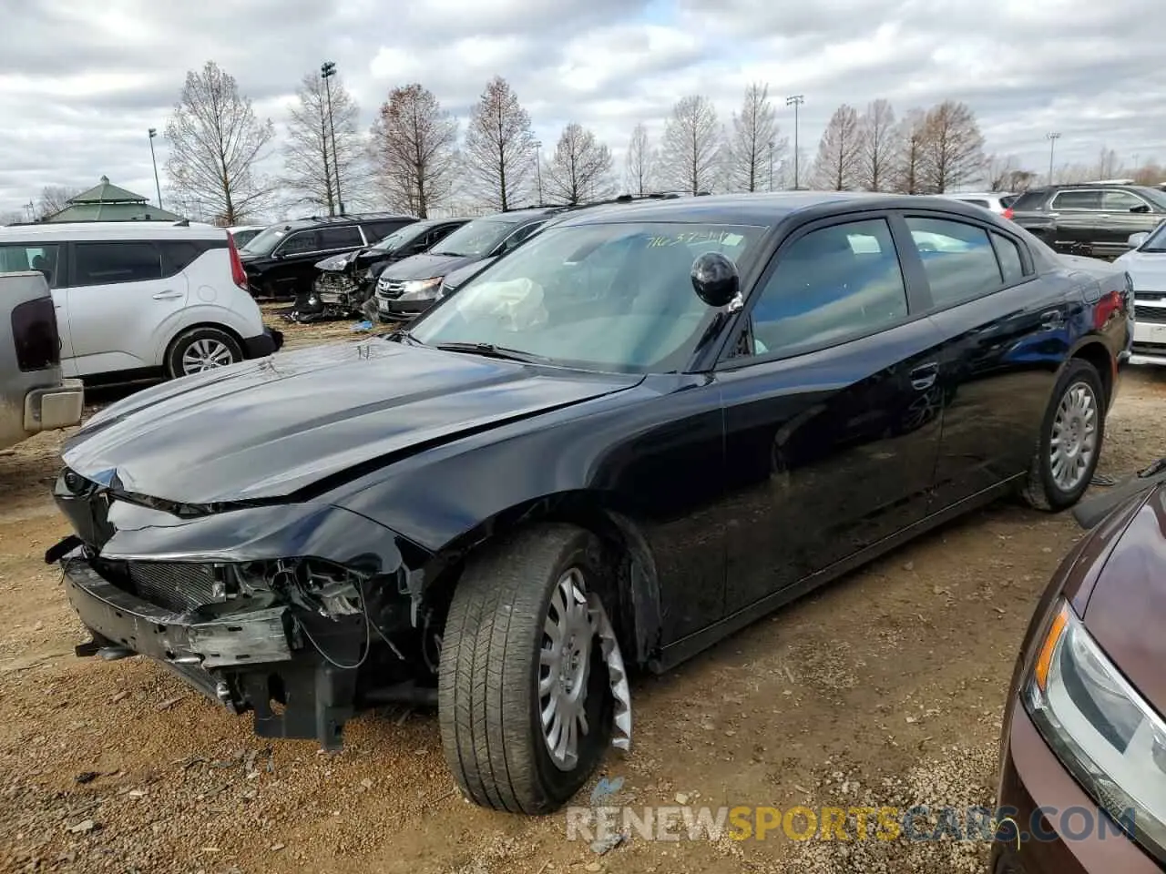 1 Photograph of a damaged car 2C3CDXKG8MH650348 DODGE CHARGER 2021