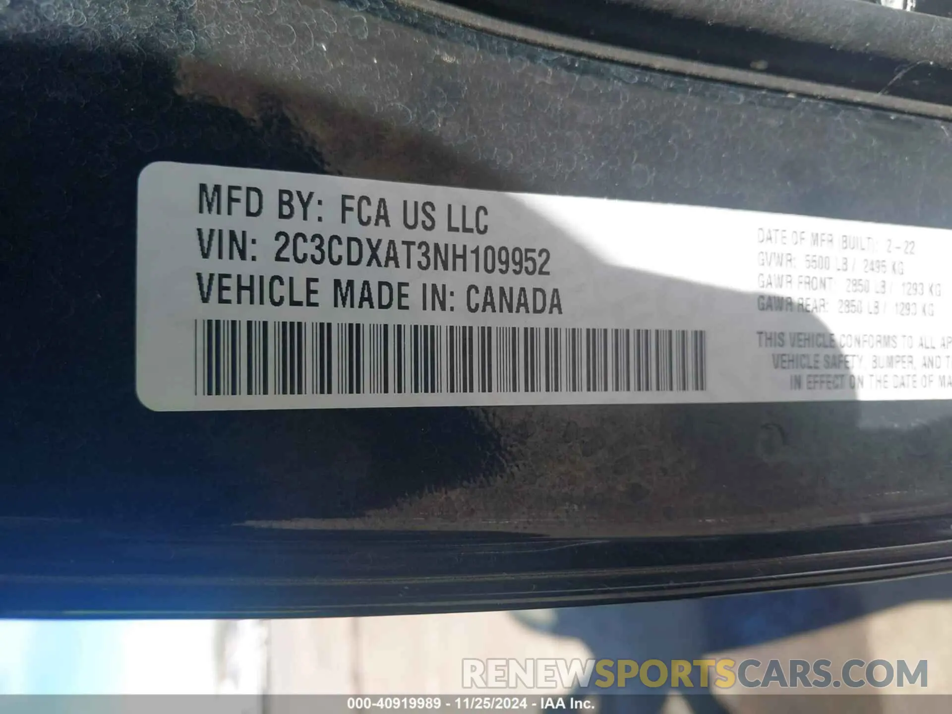 9 Фотография поврежденного автомобиля 2C3CDXAT3NH109952 DODGE CHARGER 2022
