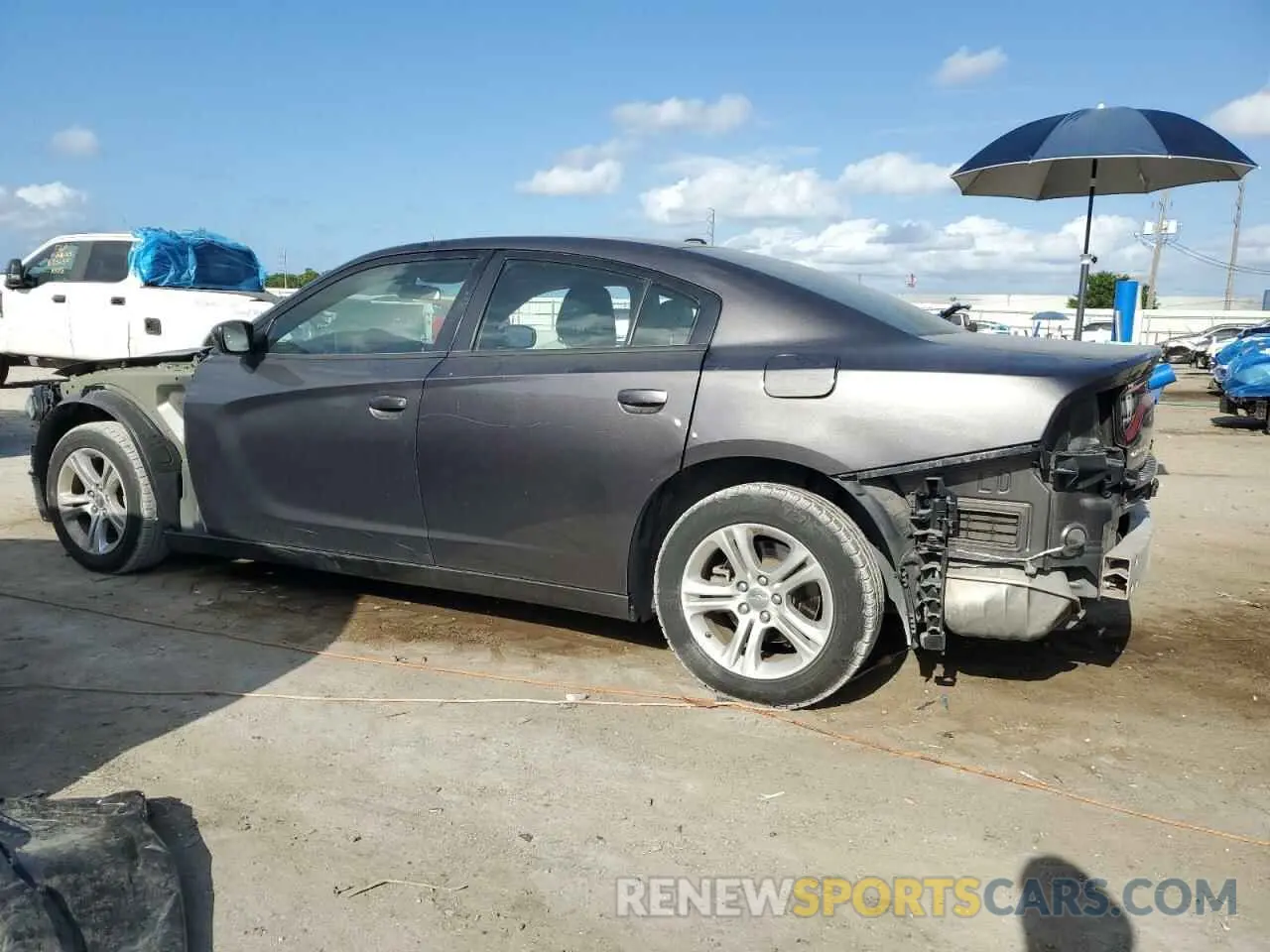 2 Photograph of a damaged car 2C3CDXBG0NH179250 DODGE CHARGER 2022