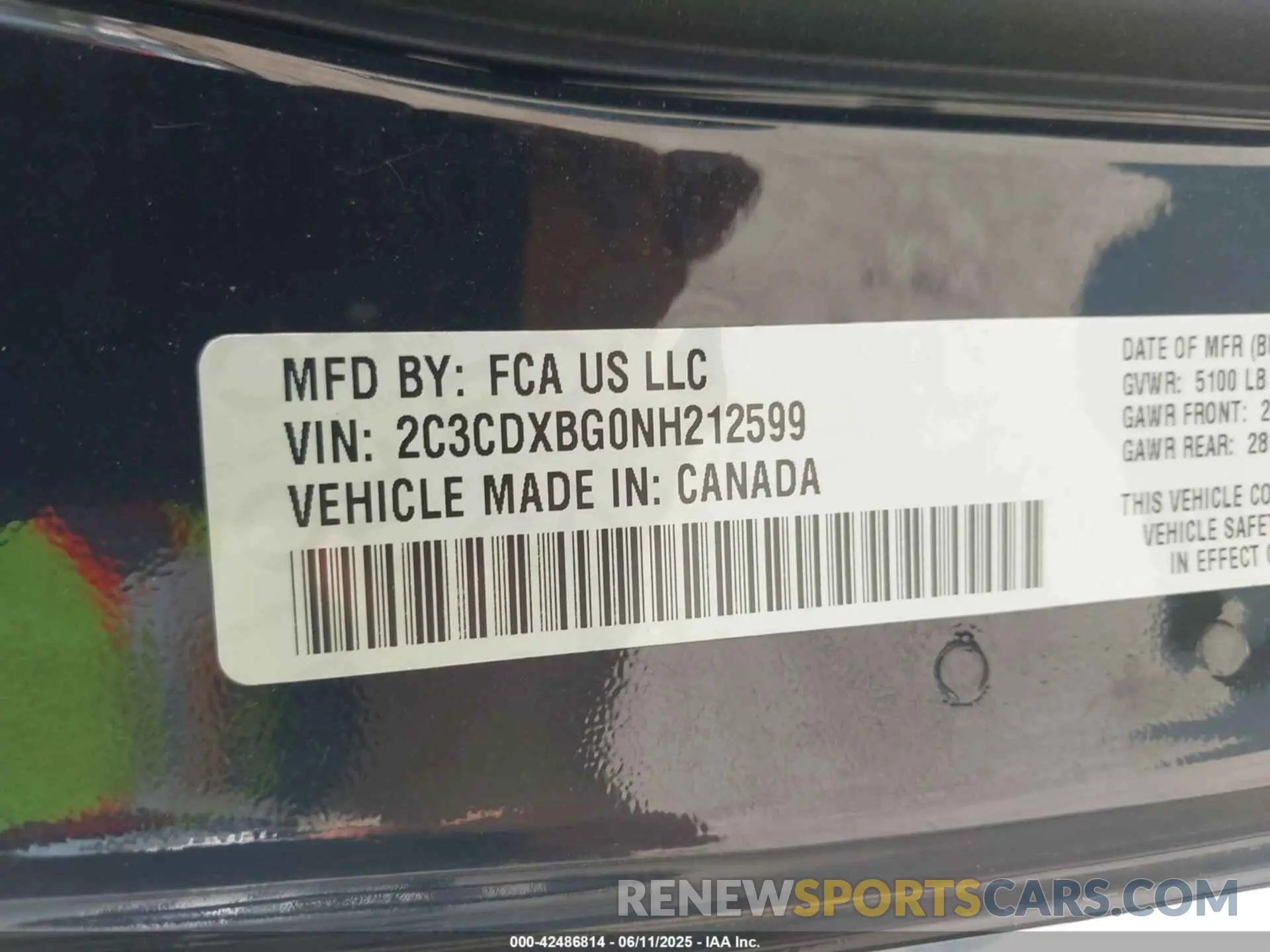 9 Photograph of a damaged car 2C3CDXBG0NH212599 DODGE CHARGER 2022