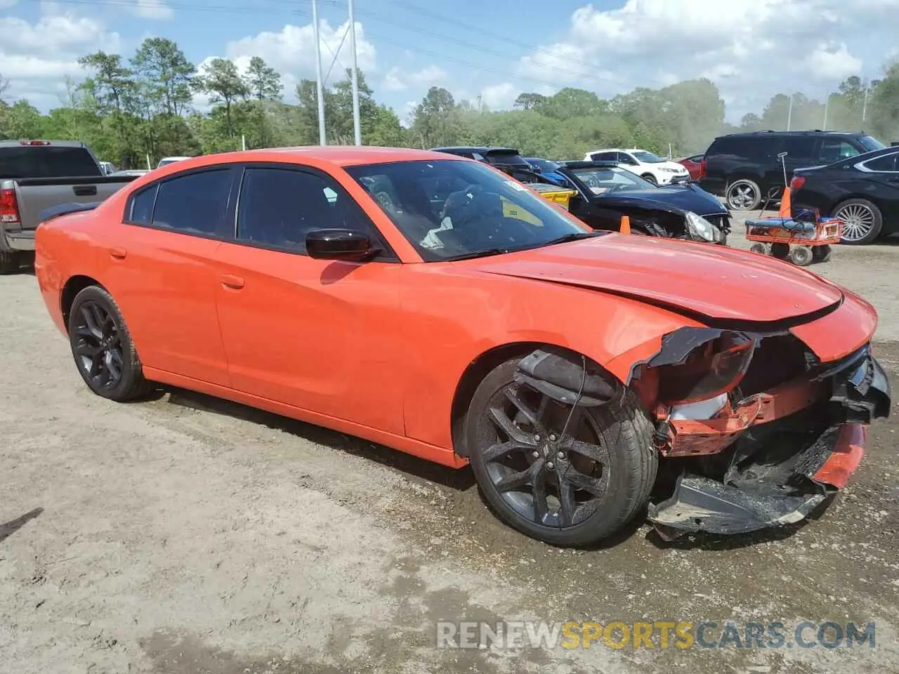 4 Photograph of a damaged car 2C3CDXBG1NH126024 DODGE CHARGER 2022