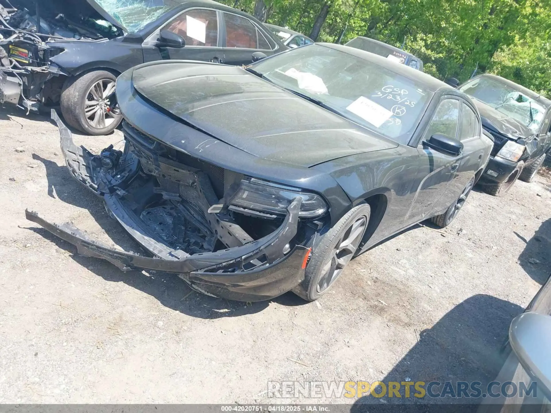 2 Photograph of a damaged car 2C3CDXBG2NH141227 DODGE CHARGER 2022