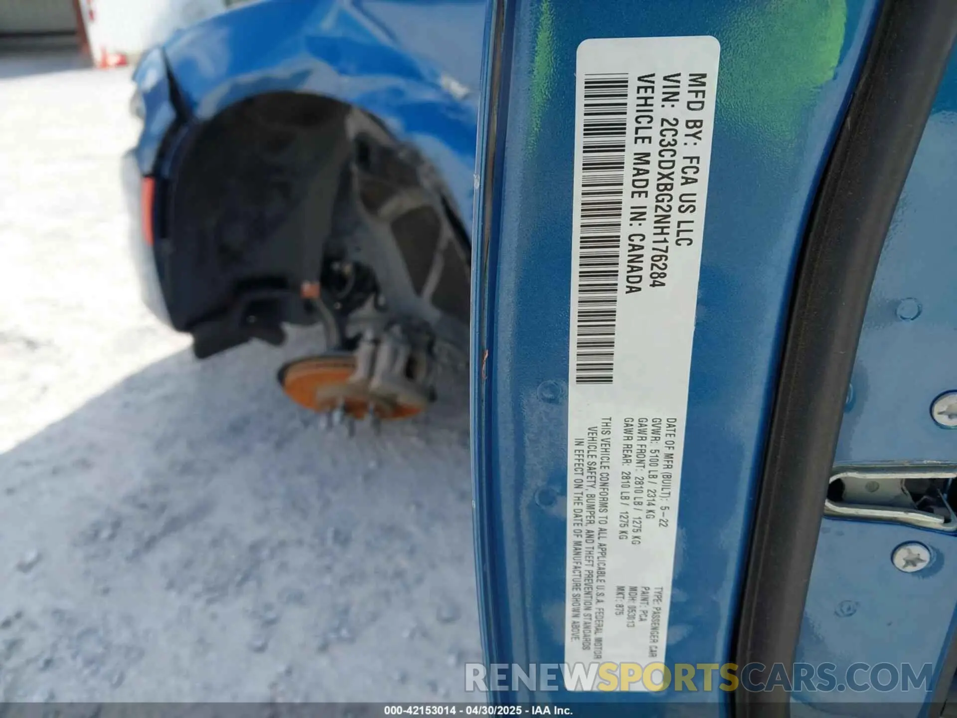 9 Photograph of a damaged car 2C3CDXBG2NH176284 DODGE CHARGER 2022