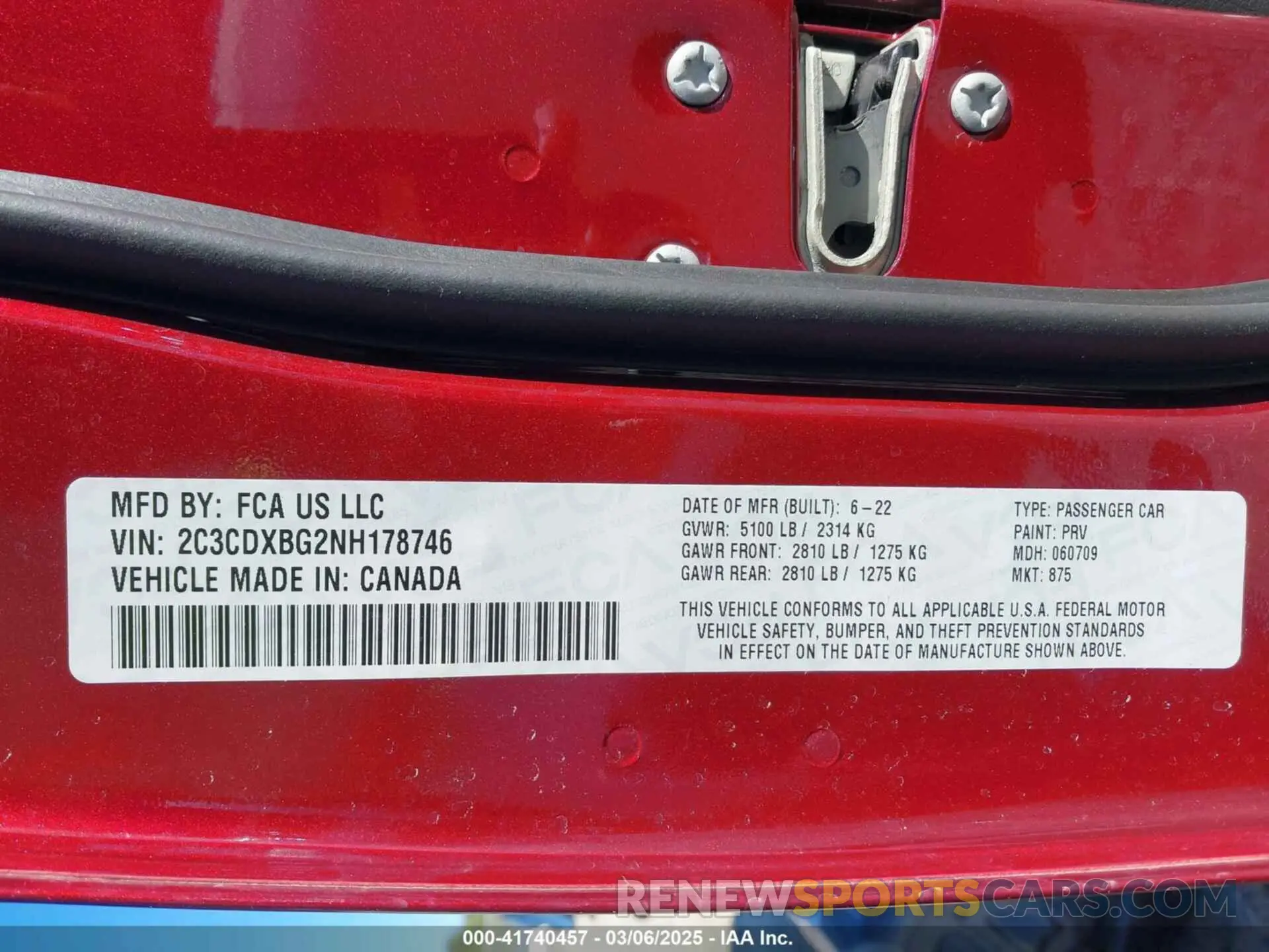 9 Фотография поврежденного автомобиля 2C3CDXBG2NH178746 DODGE CHARGER 2022