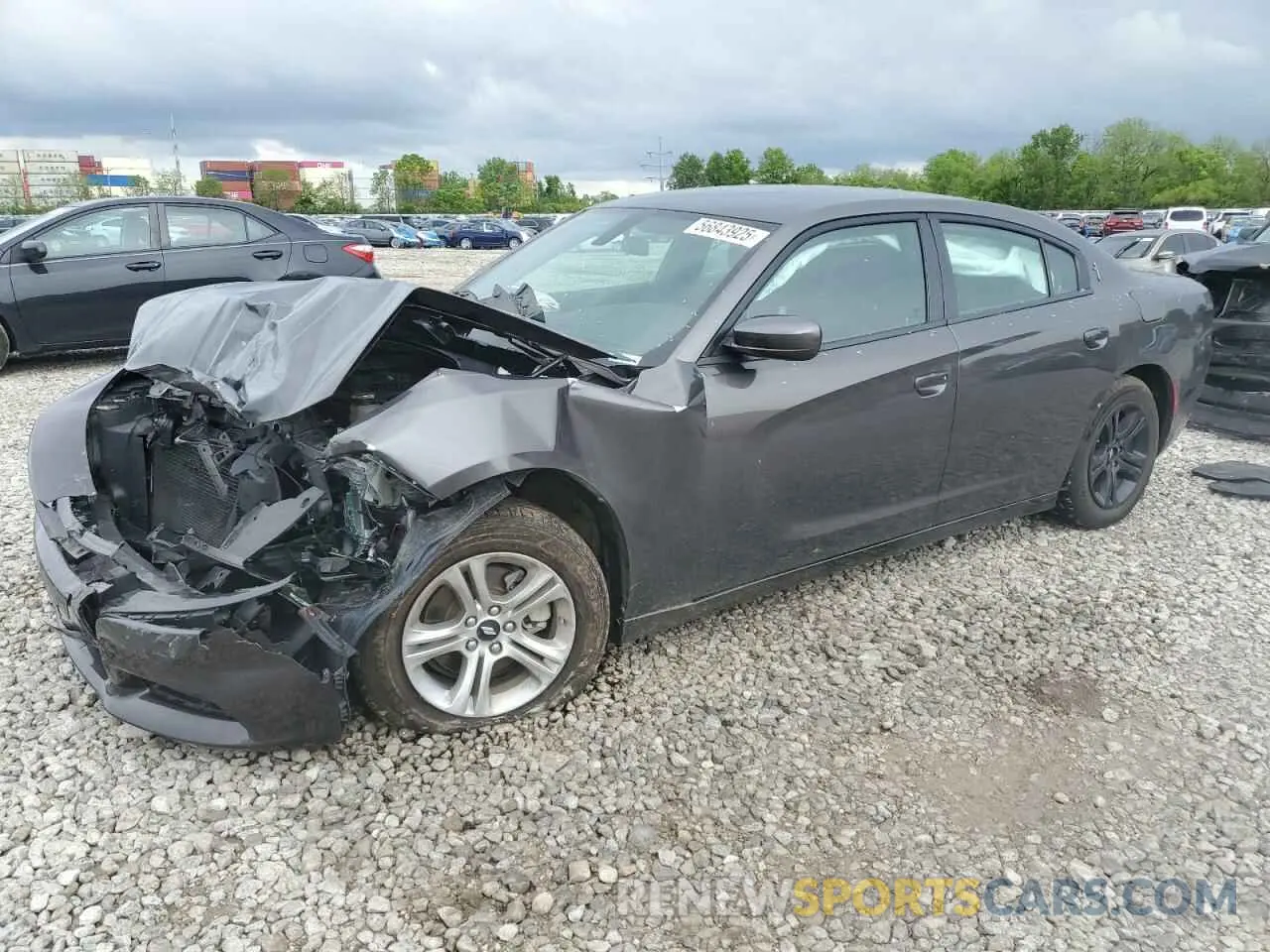 1 Photograph of a damaged car 2C3CDXBG2NH179296 DODGE CHARGER 2022