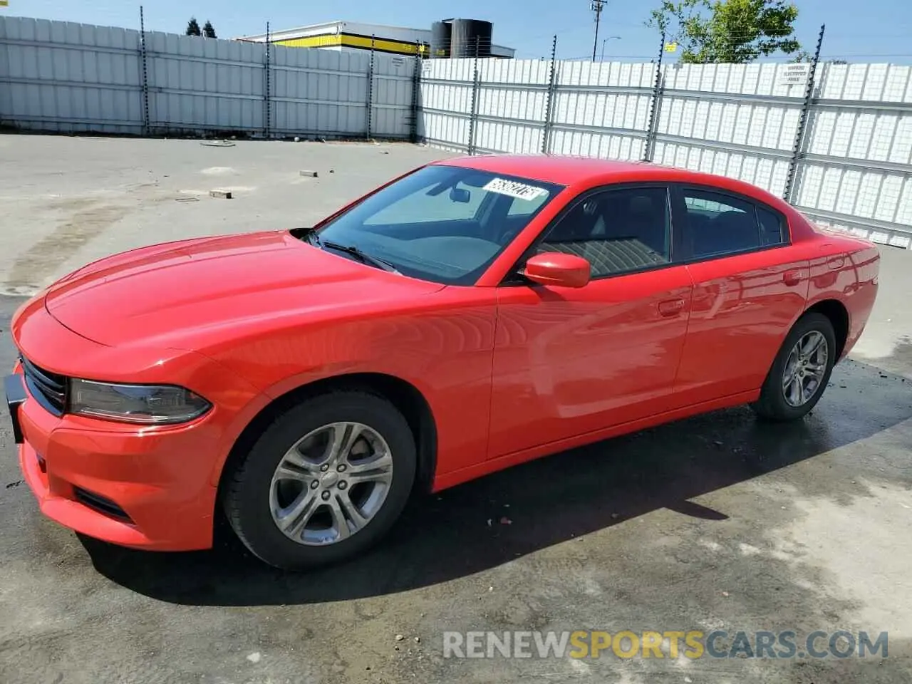 1 Photograph of a damaged car 2C3CDXBG2NH192565 DODGE CHARGER 2022