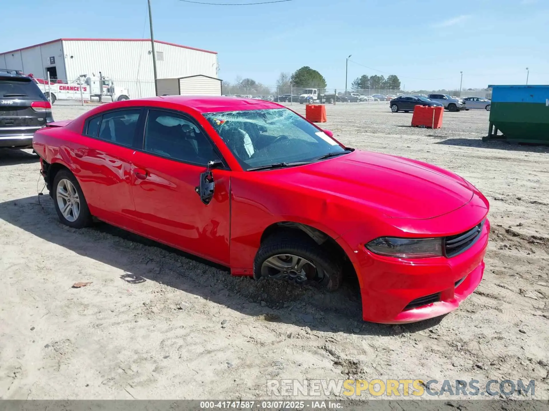 1 Photograph of a damaged car 2C3CDXBG3NH162040 DODGE CHARGER 2022