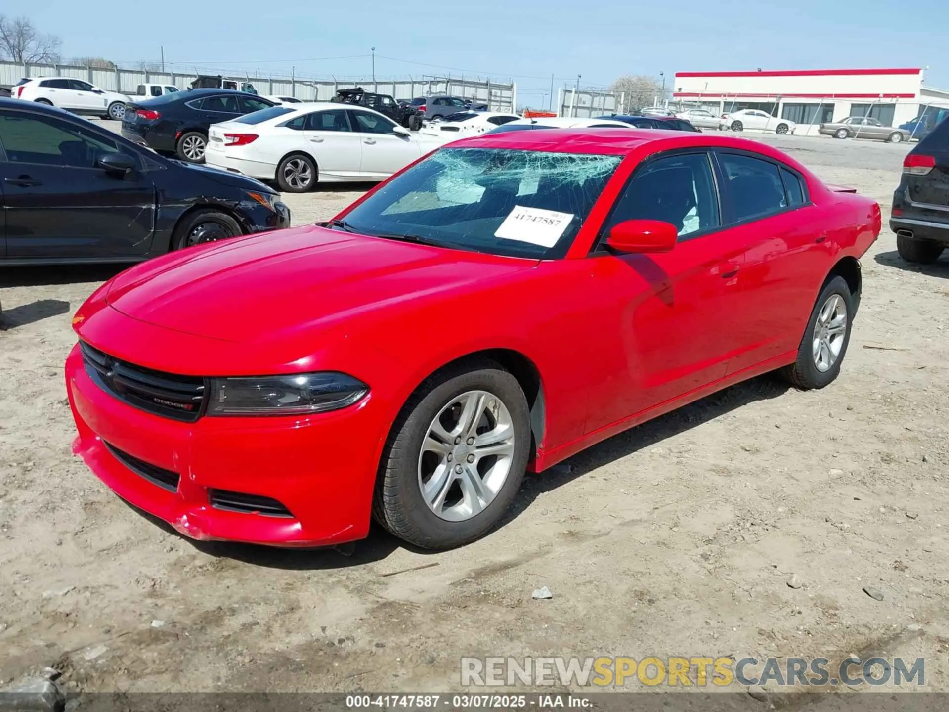 2 Photograph of a damaged car 2C3CDXBG3NH162040 DODGE CHARGER 2022