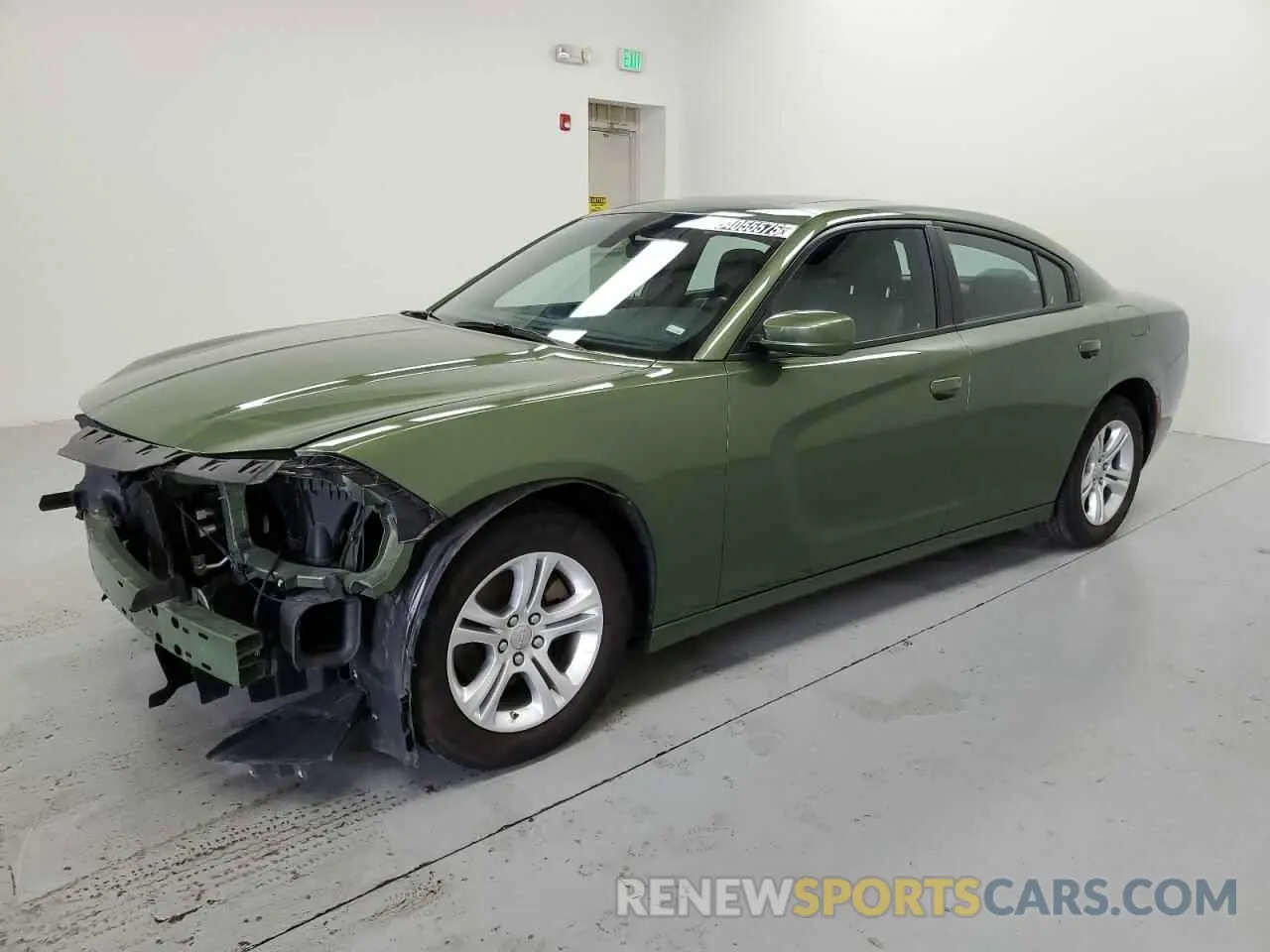 1 Photograph of a damaged car 2C3CDXBG3NH205954 DODGE CHARGER 2022