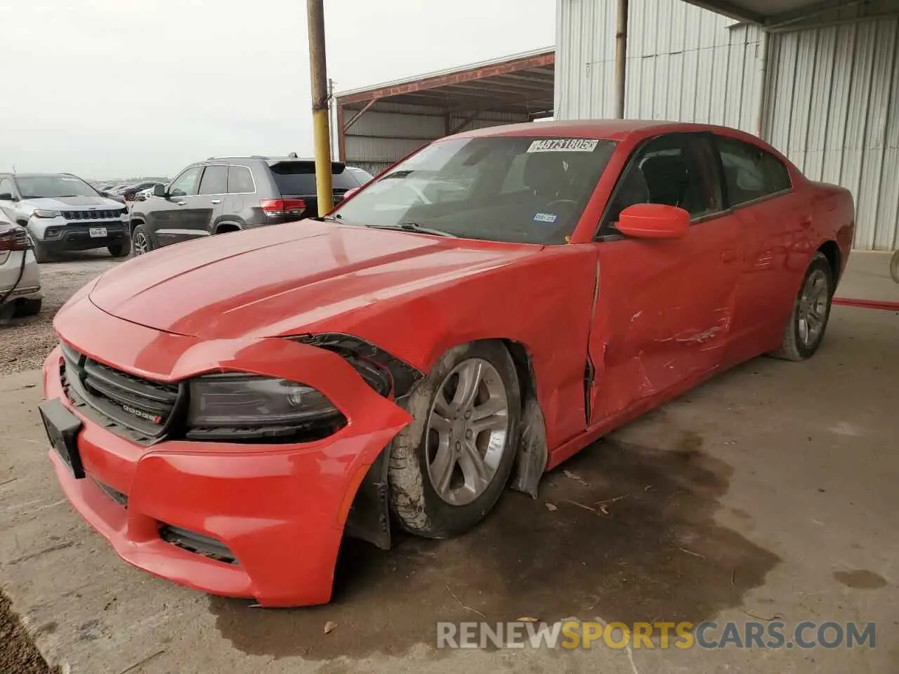 1 Photograph of a damaged car 2C3CDXBG4NH200794 DODGE CHARGER 2022