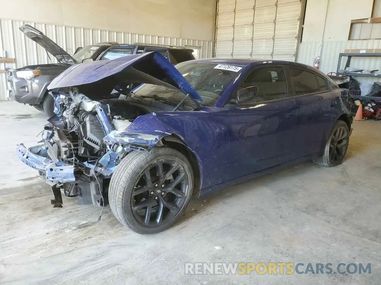1 Photograph of a damaged car 2C3CDXBG5NH224828 DODGE CHARGER 2022