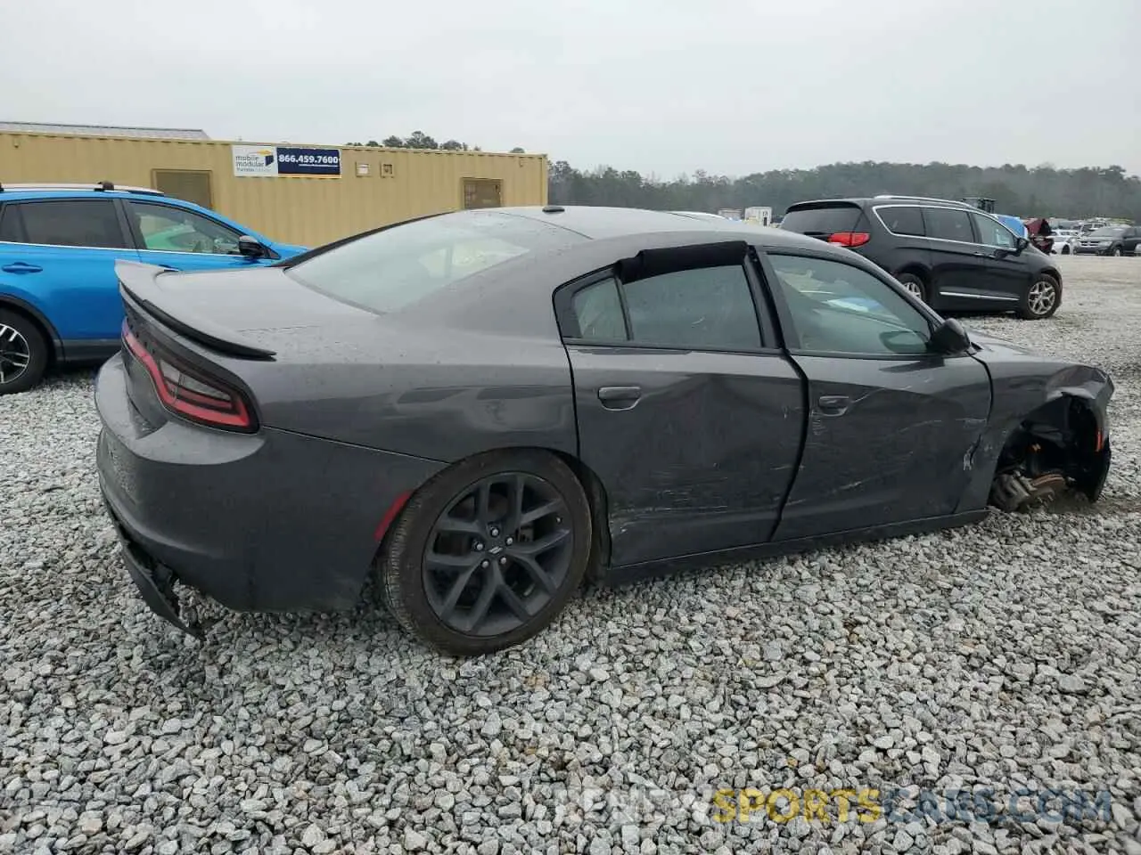 3 Photograph of a damaged car 2C3CDXBG7NH103718 DODGE CHARGER 2022