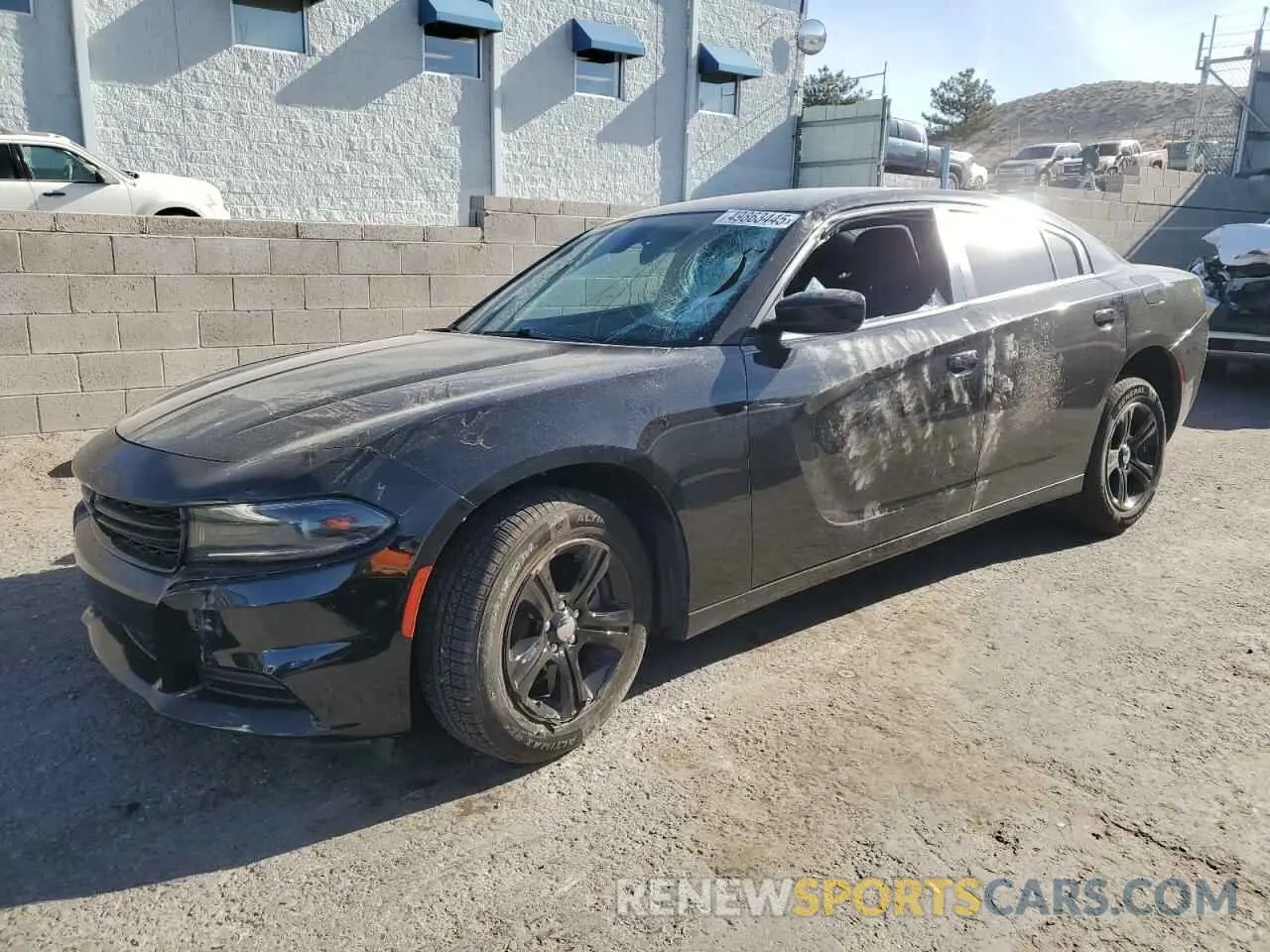 1 Photograph of a damaged car 2C3CDXBG7NH251500 DODGE CHARGER 2022