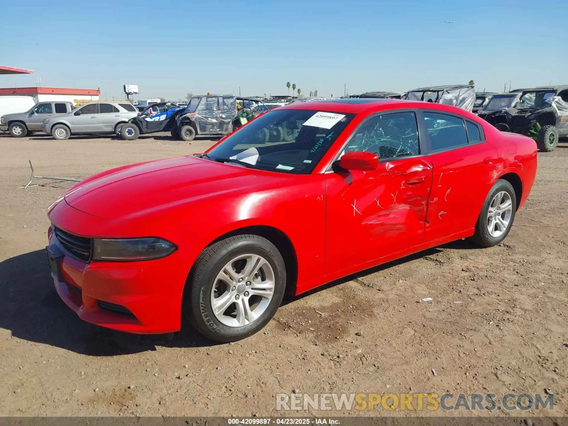 2 Photograph of a damaged car 2C3CDXBG8NH208316 DODGE CHARGER 2022