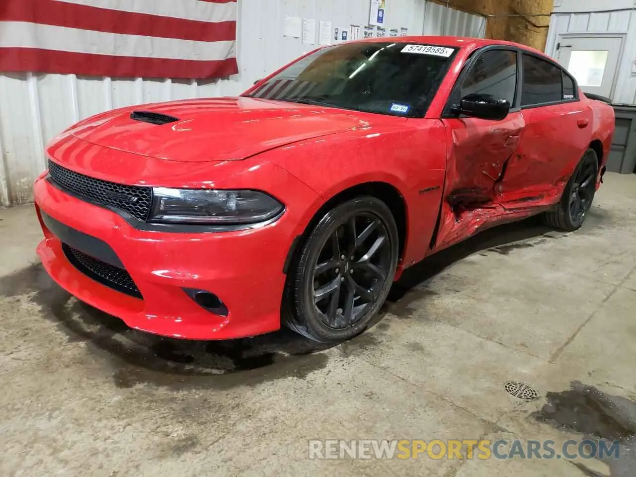 1 Photograph of a damaged car 2C3CDXCT0NH183665 DODGE CHARGER 2022