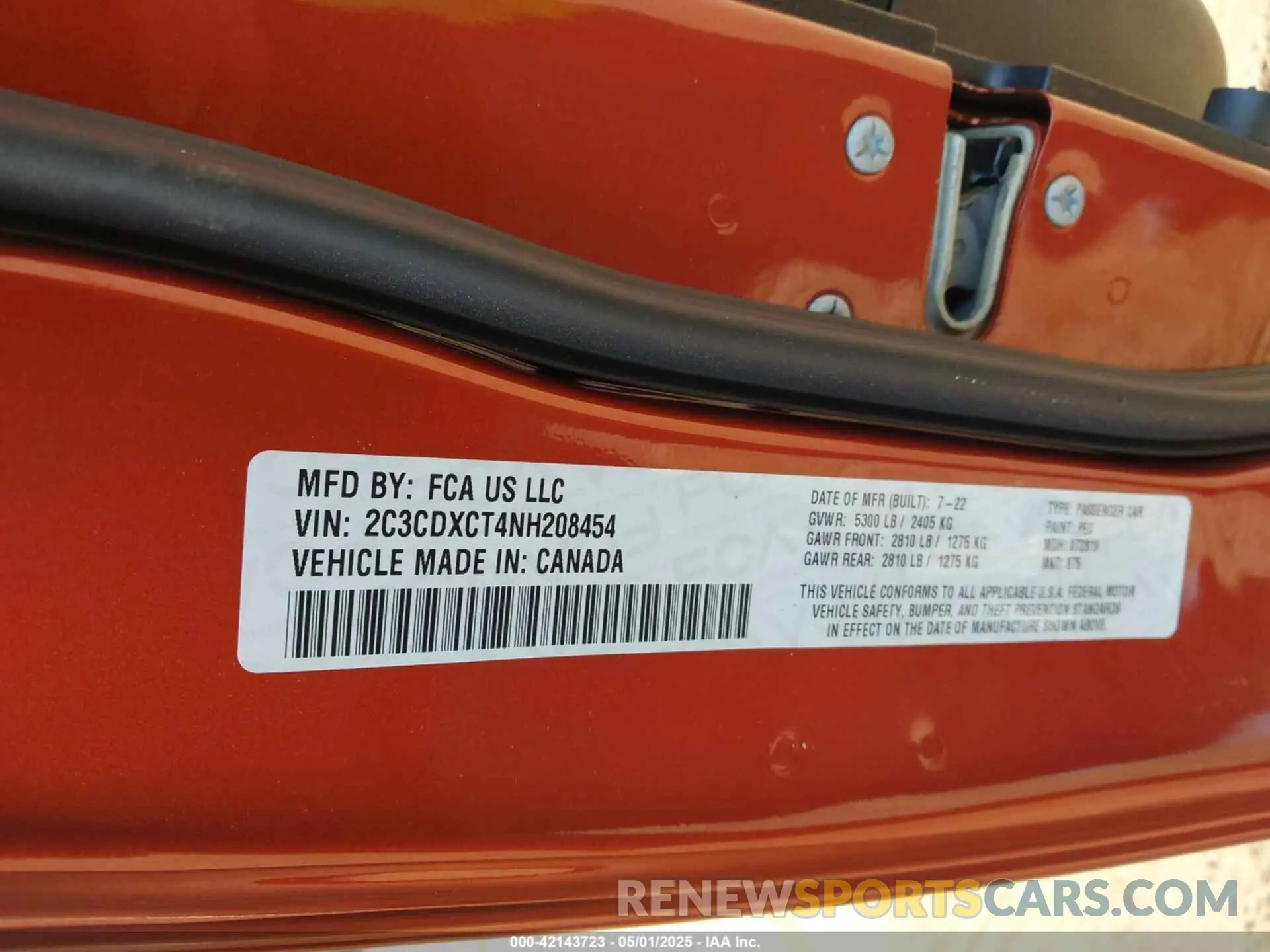 9 Фотография поврежденного автомобиля 2C3CDXCT4NH208454 DODGE CHARGER 2022