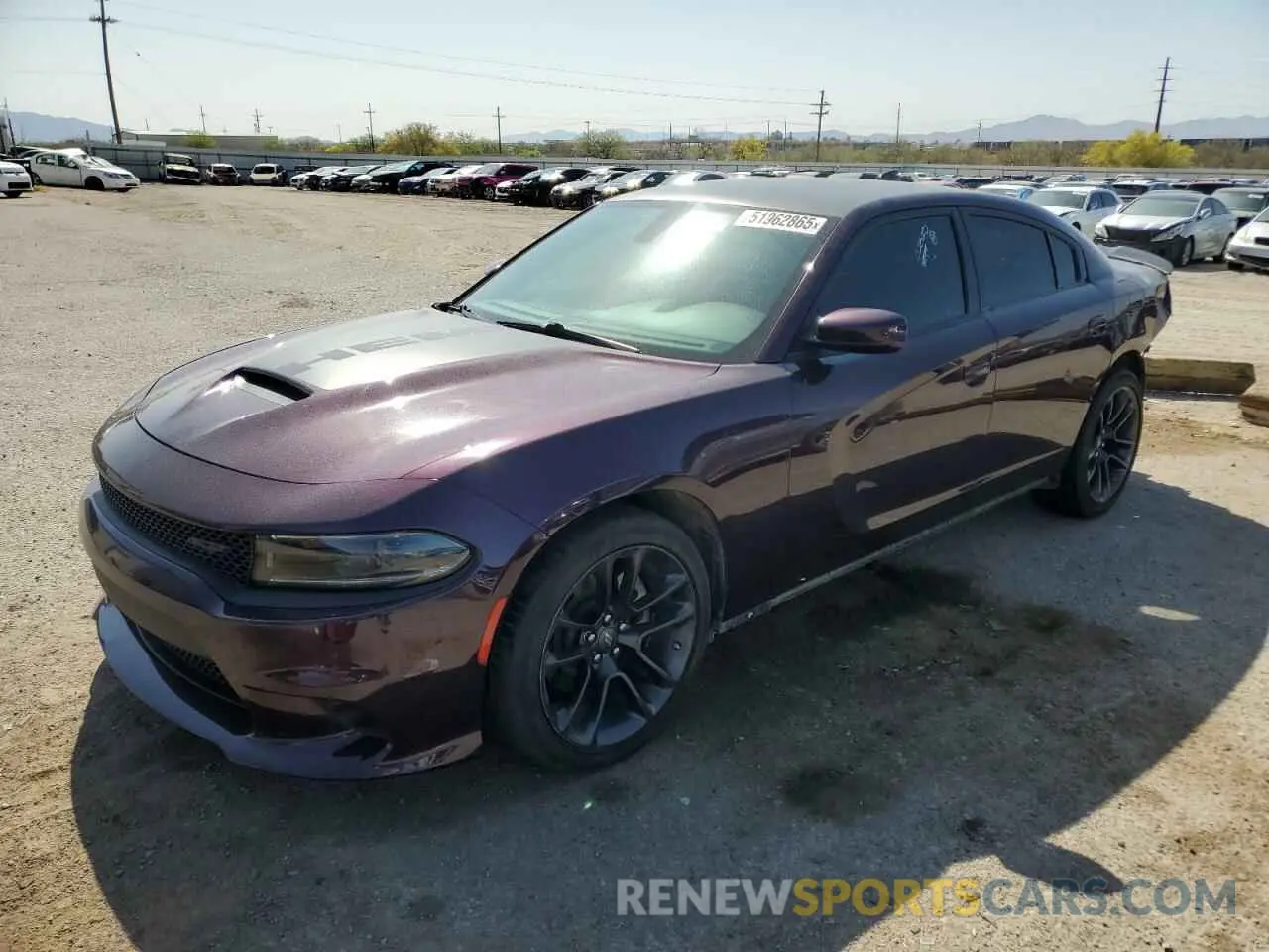 1 Photograph of a damaged car 2C3CDXCT8NH145844 DODGE CHARGER 2022