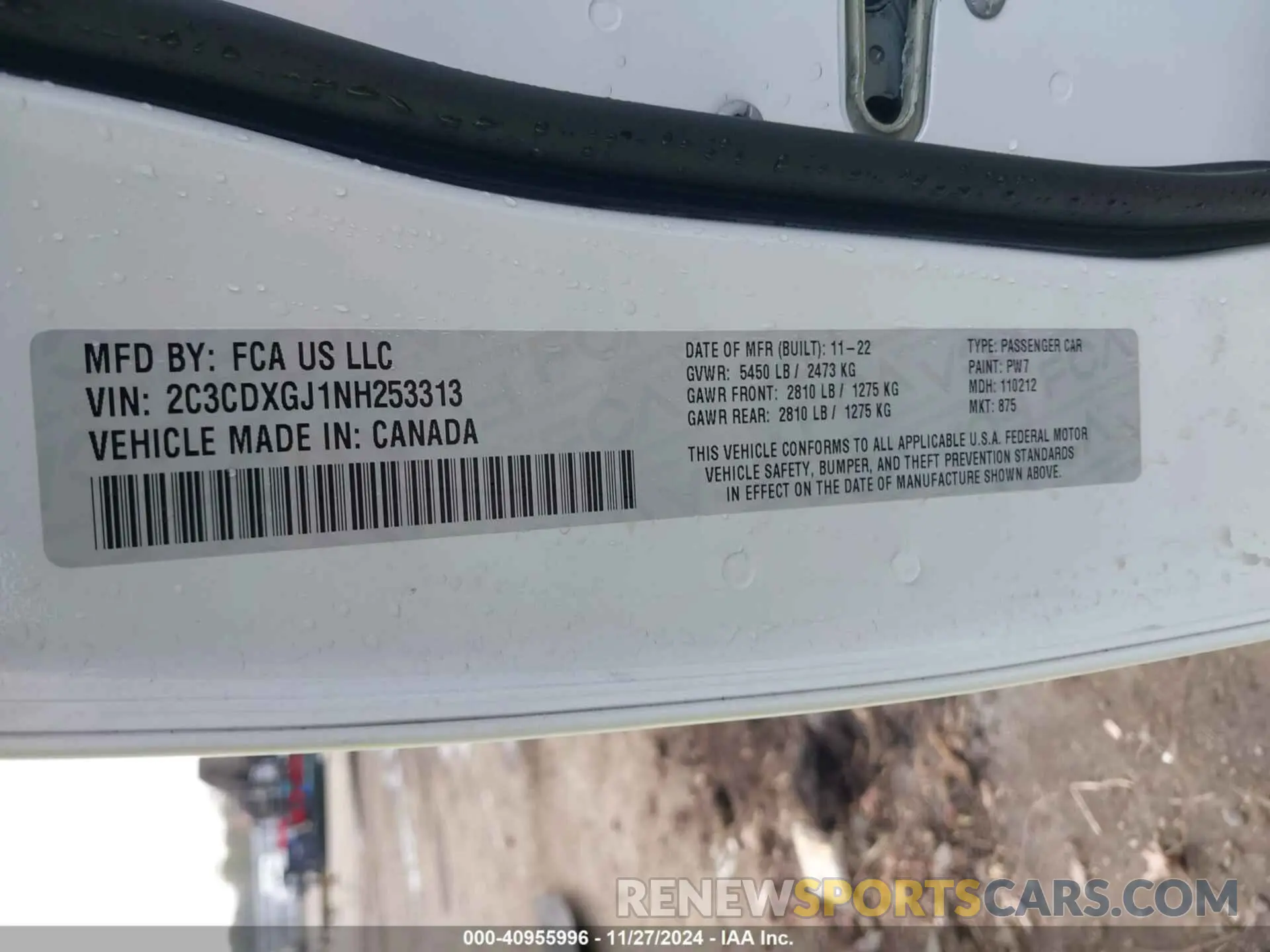 9 Photograph of a damaged car 2C3CDXGJ1NH253313 DODGE CHARGER 2022