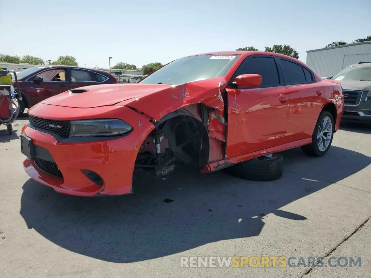 1 Photograph of a damaged car 2C3CDXHG0NH110999 DODGE CHARGER 2022