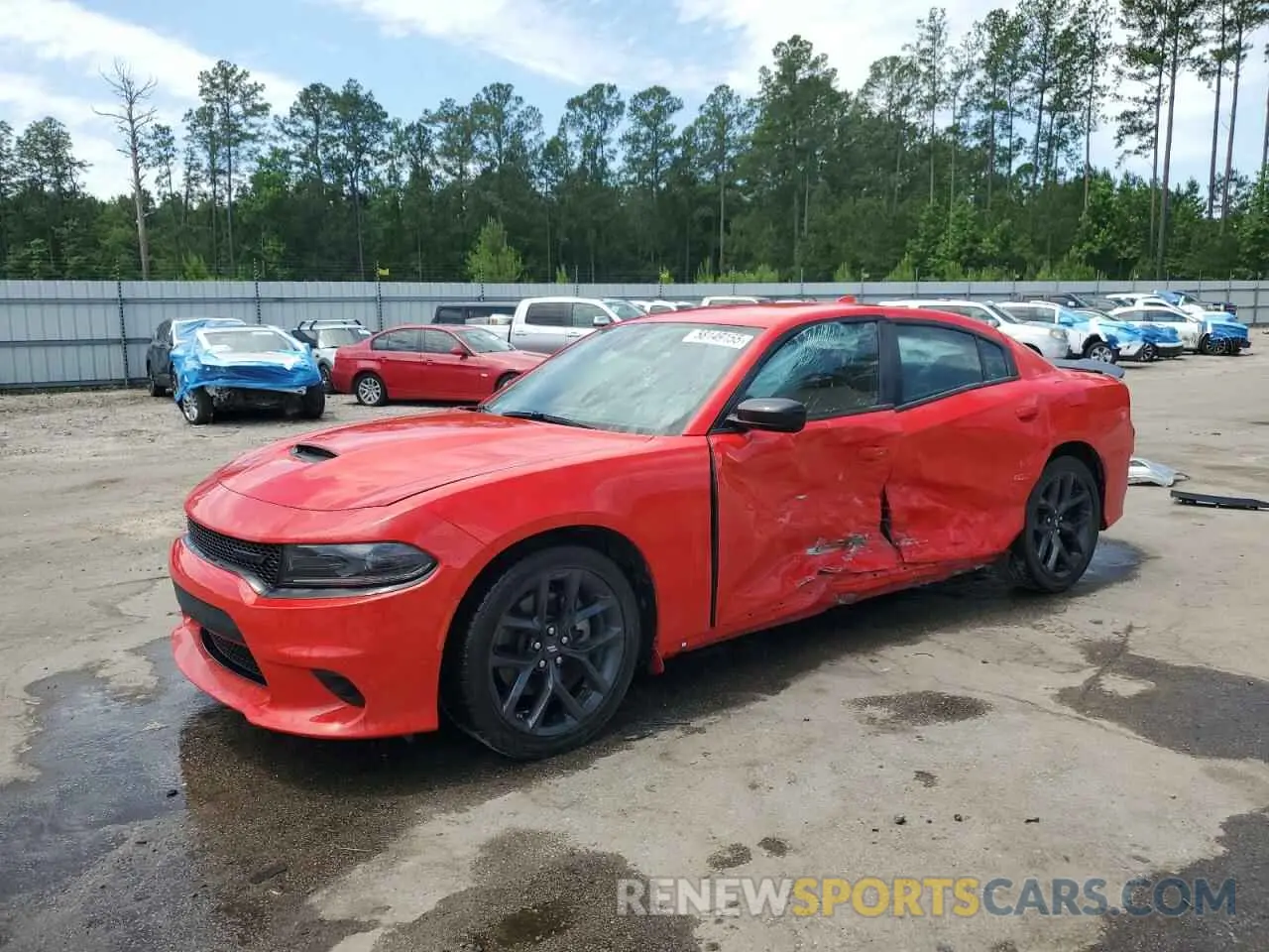 1 Photograph of a damaged car 2C3CDXHG4NH192994 DODGE CHARGER 2022
