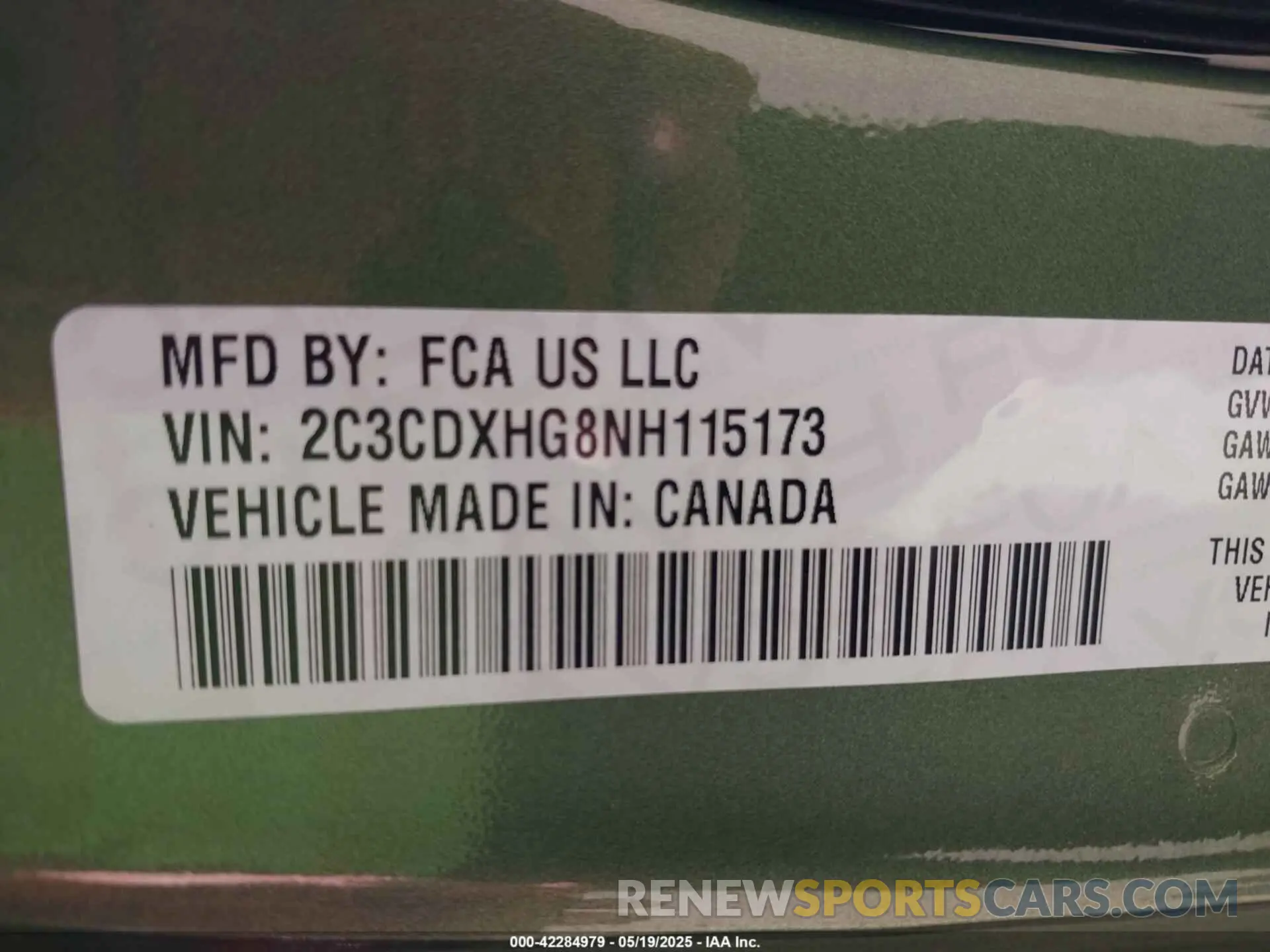 9 Фотография поврежденного автомобиля 2C3CDXHG8NH115173 DODGE CHARGER 2022