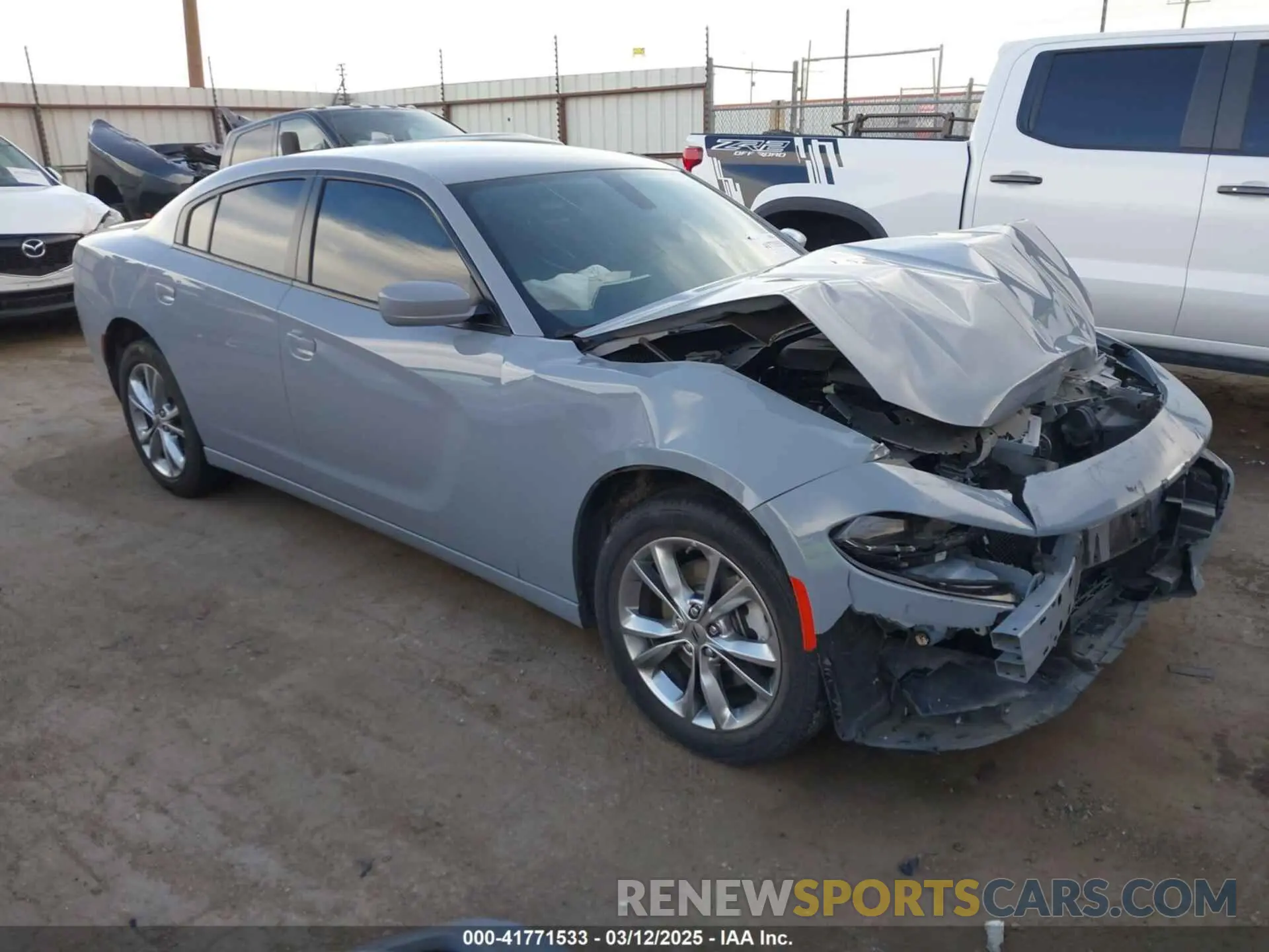 1 Photograph of a damaged car 2C3CDXJG7NH214111 DODGE CHARGER 2022