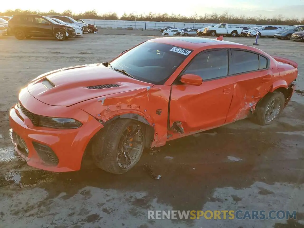 1 Photograph of a damaged car 2C3CDXL92NH122094 DODGE CHARGER 2022