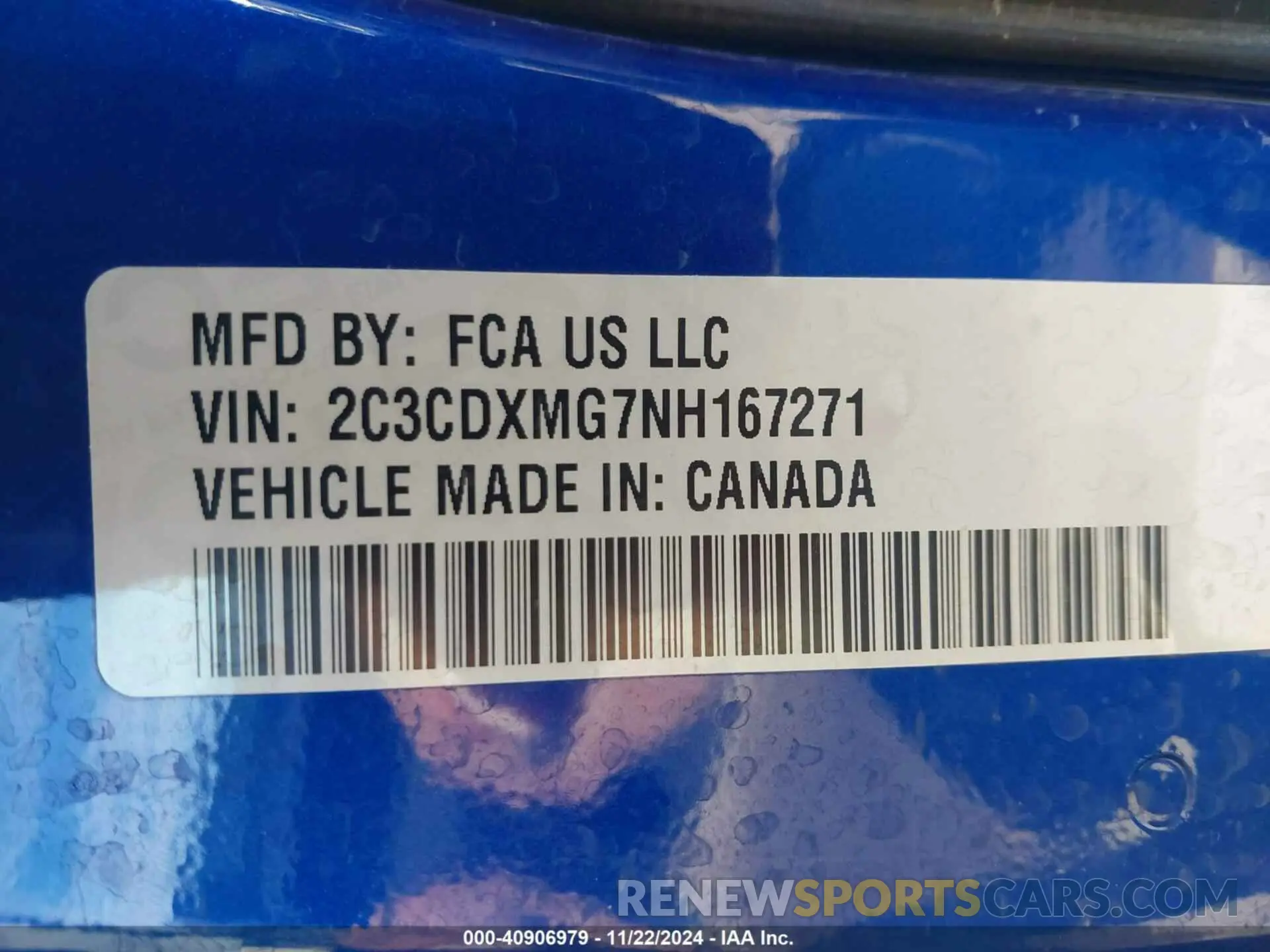 9 Photograph of a damaged car 2C3CDXMG7NH167271 DODGE CHARGER 2022
