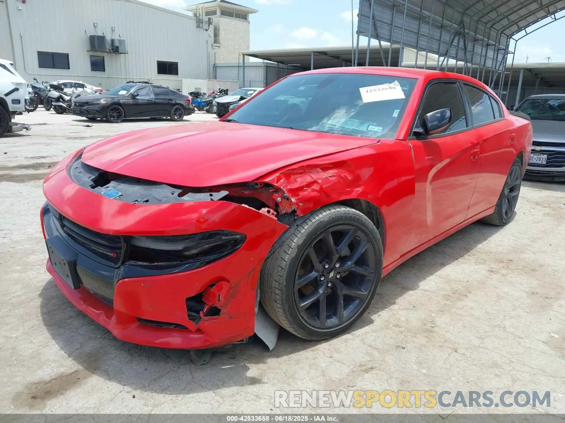 2 Фотография поврежденного автомобиля 2C3CDXBG1PH598467 DODGE CHARGER 2023