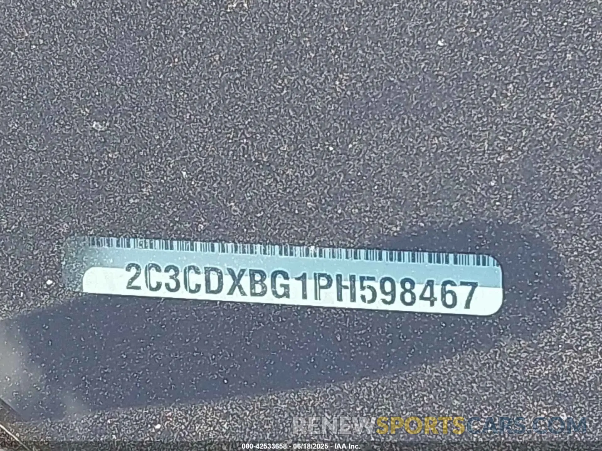 9 Фотография поврежденного автомобиля 2C3CDXBG1PH598467 DODGE CHARGER 2023