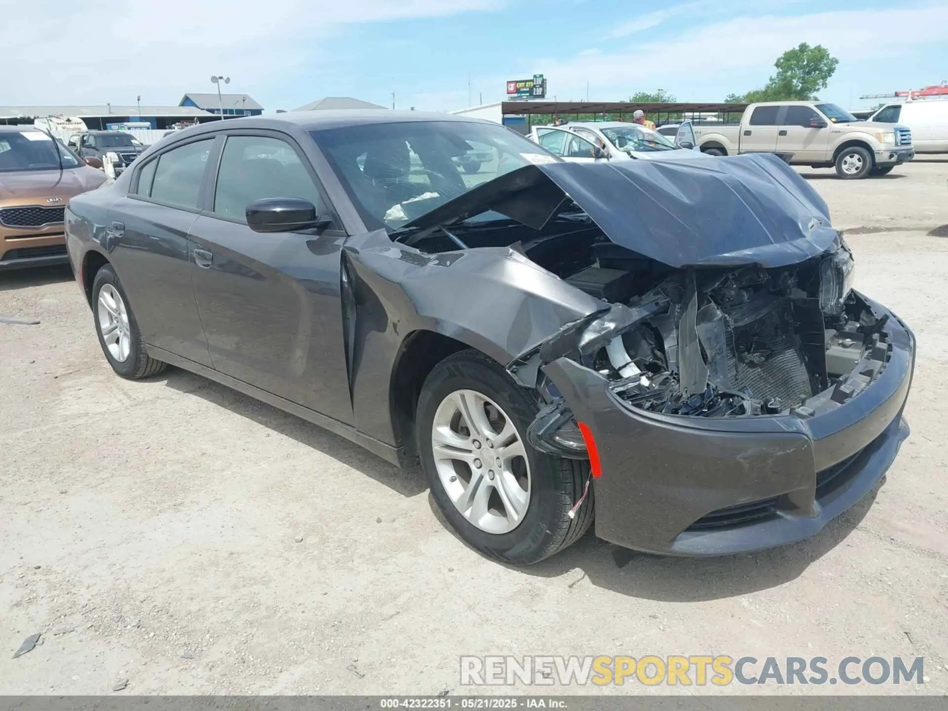 1 Photograph of a damaged car 2C3CDXBG1PH608480 DODGE CHARGER 2023