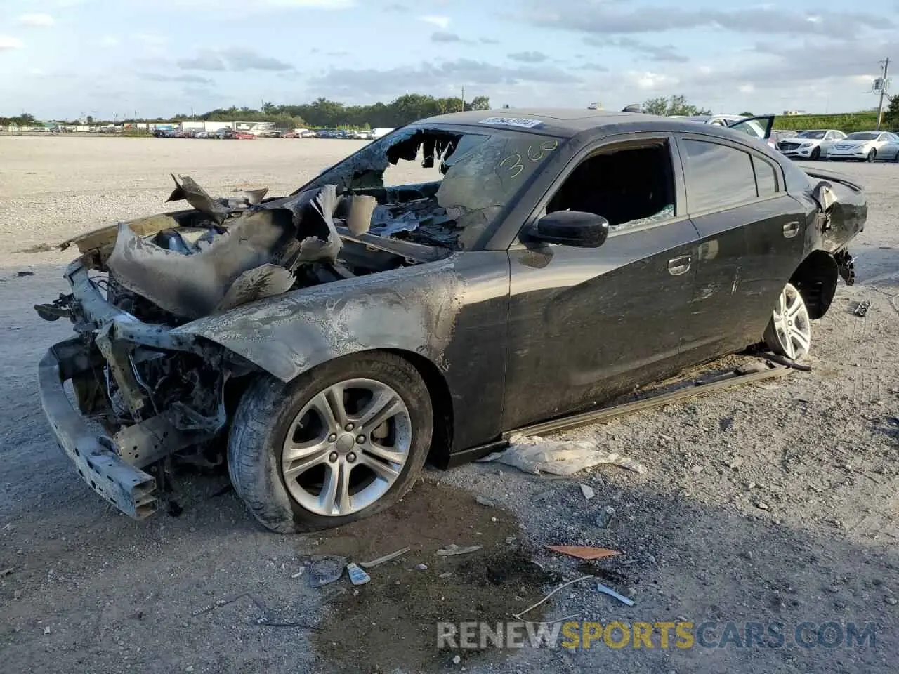 1 Photograph of a damaged car 2C3CDXBG2PH642797 DODGE CHARGER 2023