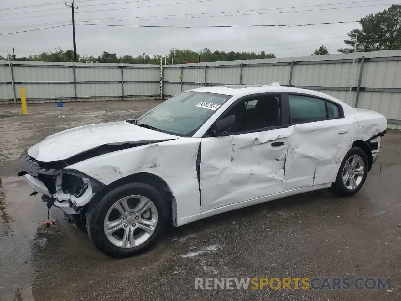 1 Photograph of a damaged car 2C3CDXBG4PH701428 DODGE CHARGER 2023