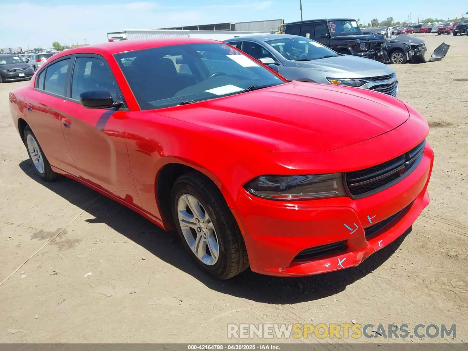 1 Photograph of a damaged car 2C3CDXBG6PH531430 DODGE CHARGER 2023