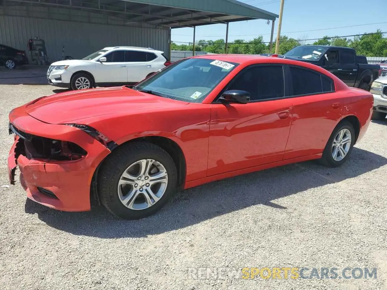 1 Photograph of a damaged car 2C3CDXBG6PH656962 DODGE CHARGER 2023