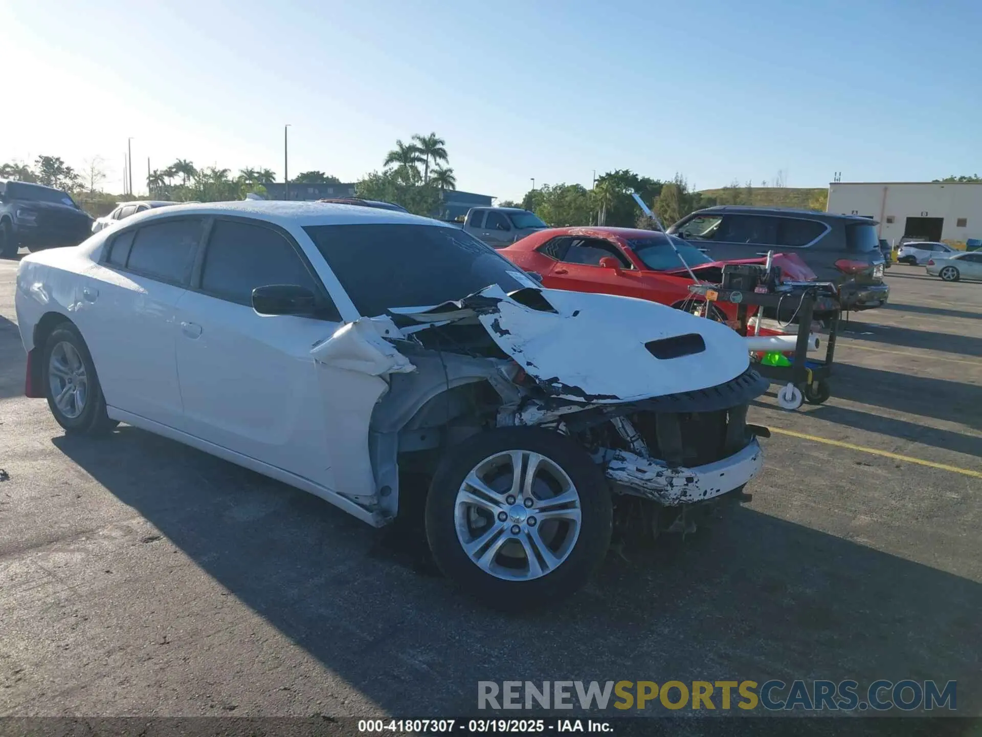 1 Photograph of a damaged car 2C3CDXBG8PH579706 DODGE CHARGER 2023